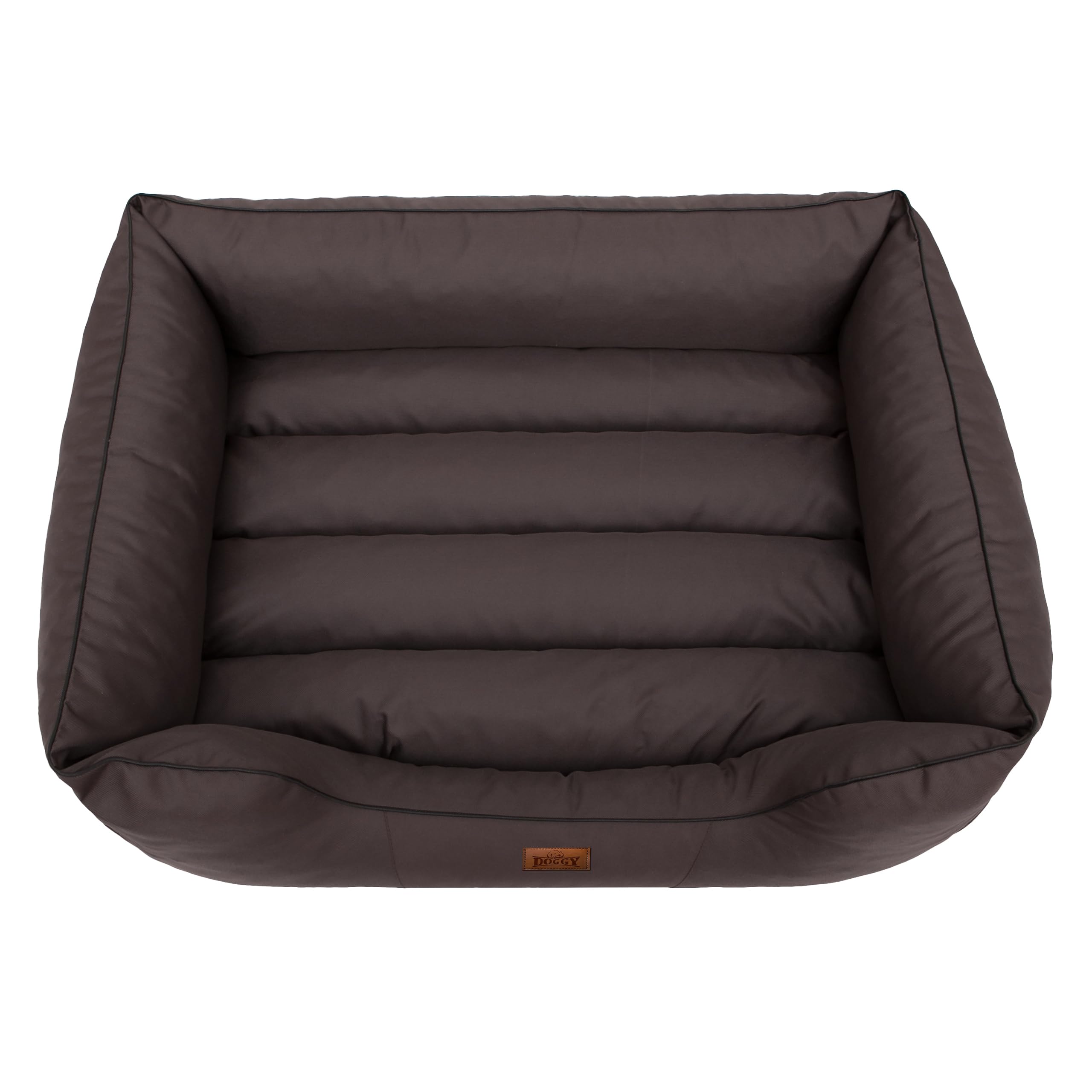 Hobbydog Cordura Comfort Dog Bed - Large Size, Durable & Waterproof Dark Brown Pet Bed for Dogs - Perfect for Home, Crate & Travel Use
