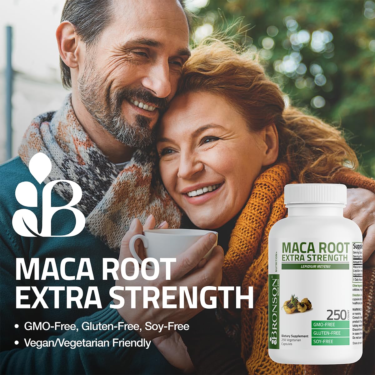 Bronson Maca Root Extract 90 Vegetarian Capsules - Non-GMO, Peruvian Lepidium Meyenii for Energy, Stamina & Hormonal Balance - Supports Workout Performance & Natural Vitality