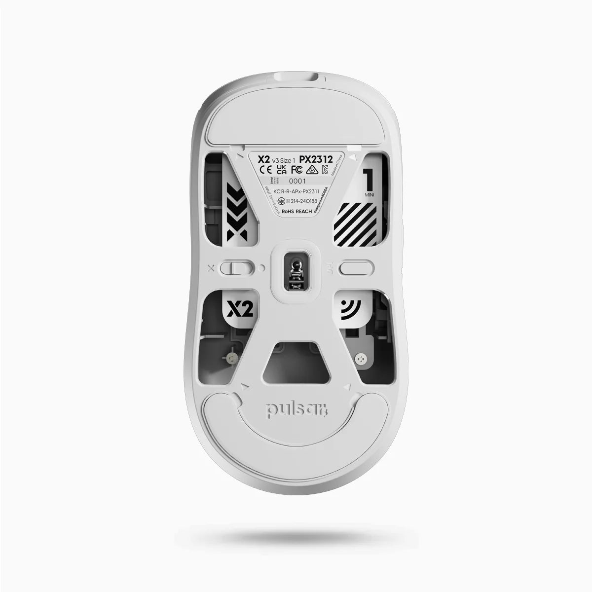 Pulsar X2 v3 Medium Wireless Gaming Mouse - Lightweight Ergonomic Design for FPS & MOBA Games - Perfect for Esports & Competitive Gaming