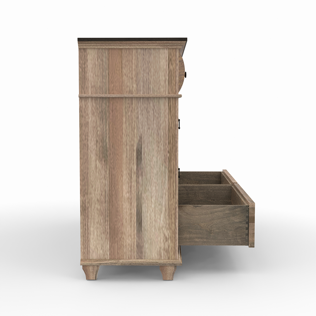 Bartlett Island Dresser - Stylish Wooden Chest of Drawers for Bedroom & Living Room Storage | Perfect for Organizing Clothes, Linens & Home Decor
