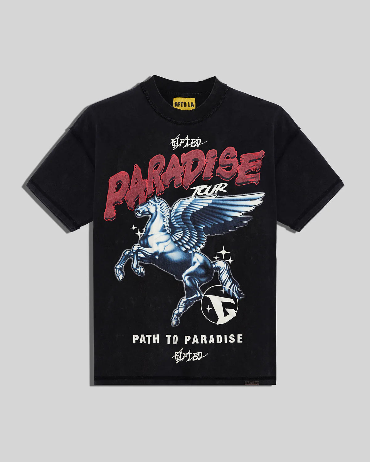 PARADISE TEE - Premium Black Cotton T-Shirt for Men & Women | Soft & Comfortable Casual Wear | Perfect for Everyday Outfits, Street Style & Lounge Wear