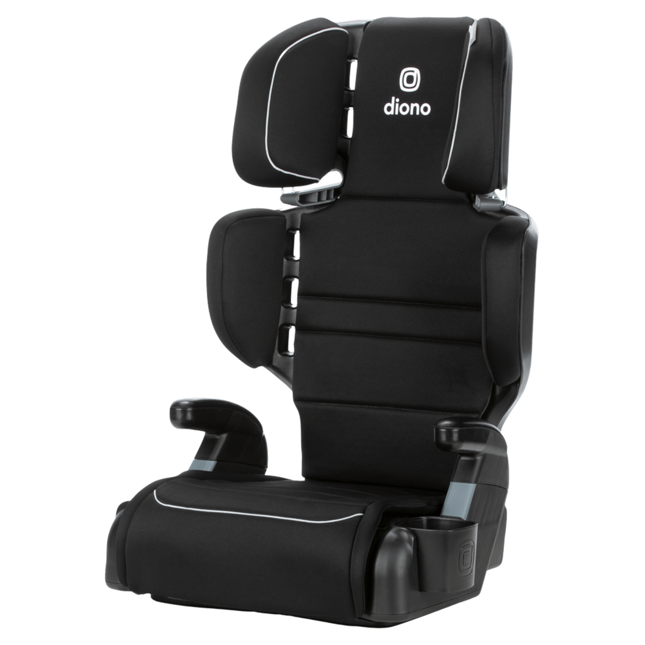 Diono Connect3® R 2-in-1 High Back Booster Car Seat - No LATCH - Safe & Comfortable for Kids 3-12 Years - Perfect for Travel & School Carpooling