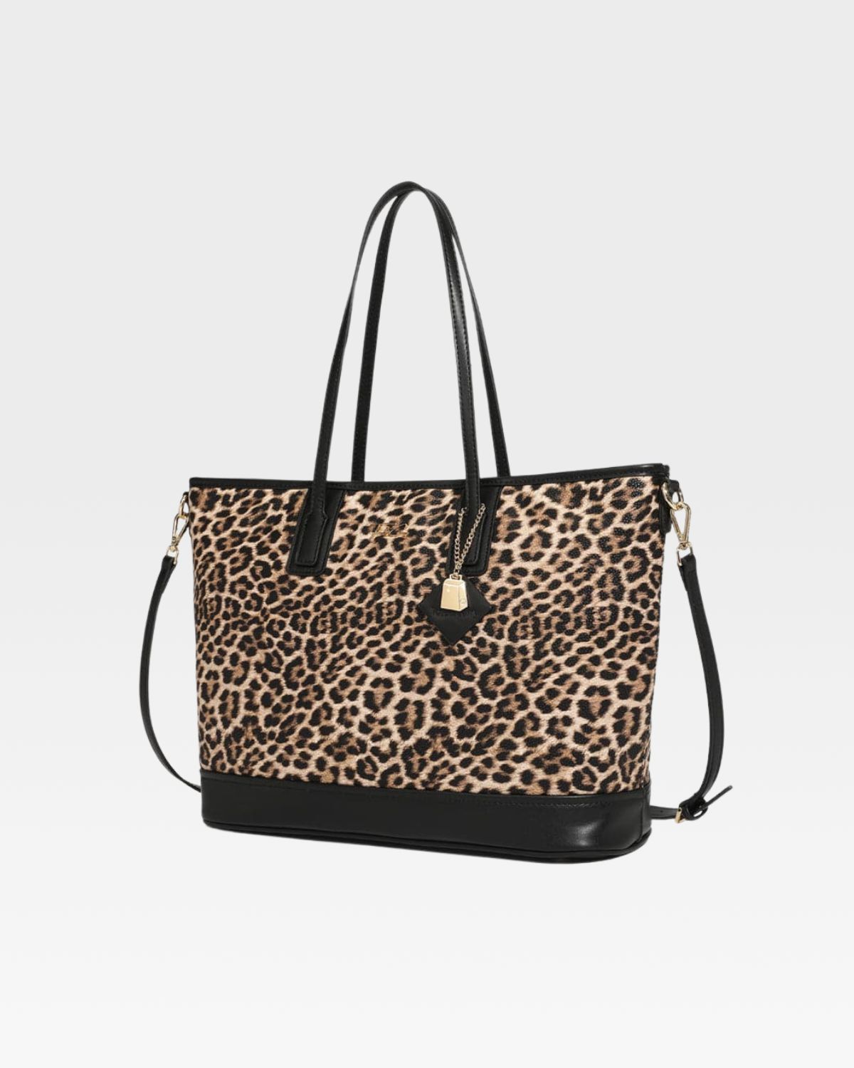 Stylish Brown Leopard Print Tote Bag for Women - Fashionable Handbag for Work, Shopping & Travel