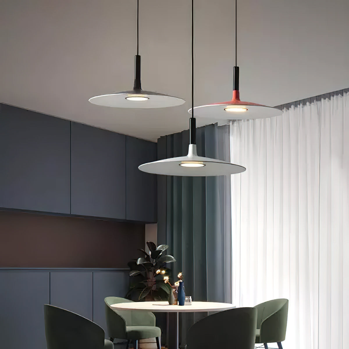 Modern Aplomb Pendant Light Fixture - Elegant Hanging Chandelier for Dining Room, Kitchen Island, Bedroom & Living Room Decor