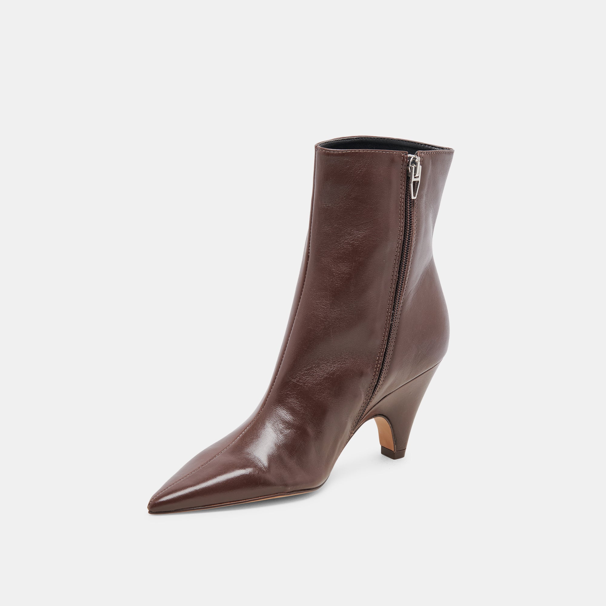 Premium CALICO BOOTIES for Women - Genuine MAHOGANY LEATHER Ankle Boots - Stylish & Comfortable Fall/Winter Fashion Footwear for Casual Outings & Office Wear