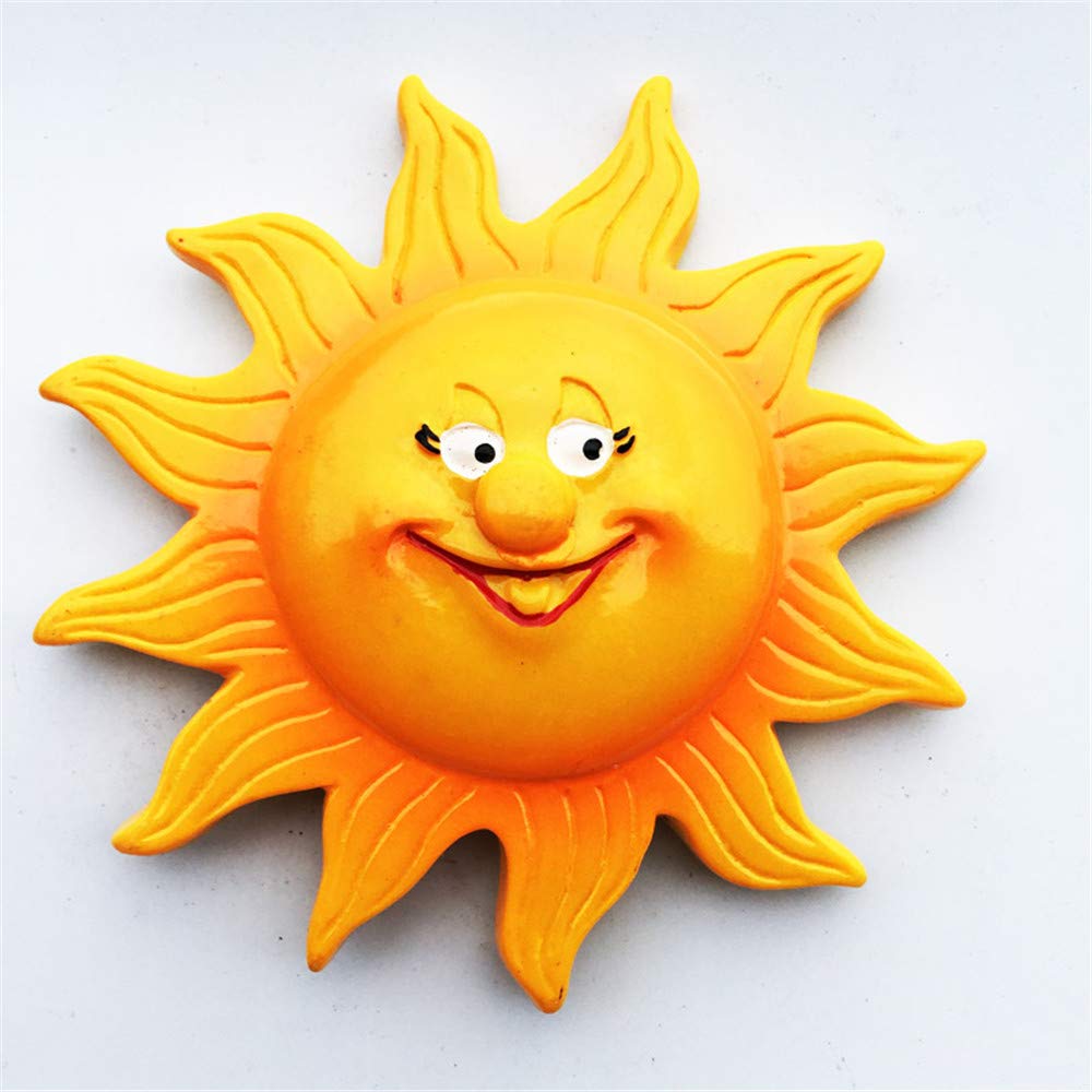 3D Sun Fridge Magnet - Bright Yellow Kitchen Decor, Refrigerator Magnetic Sticker for Home & Office | Perfect for DIY Crafts, Gift Giving & Appliance Decoration