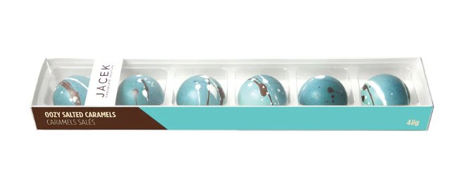 Jacek Chocolate Oozy Salted Caramel Collection - Premium Gourmet Chocolate Gift Box for Holidays, Birthdays & Romantic Occasions