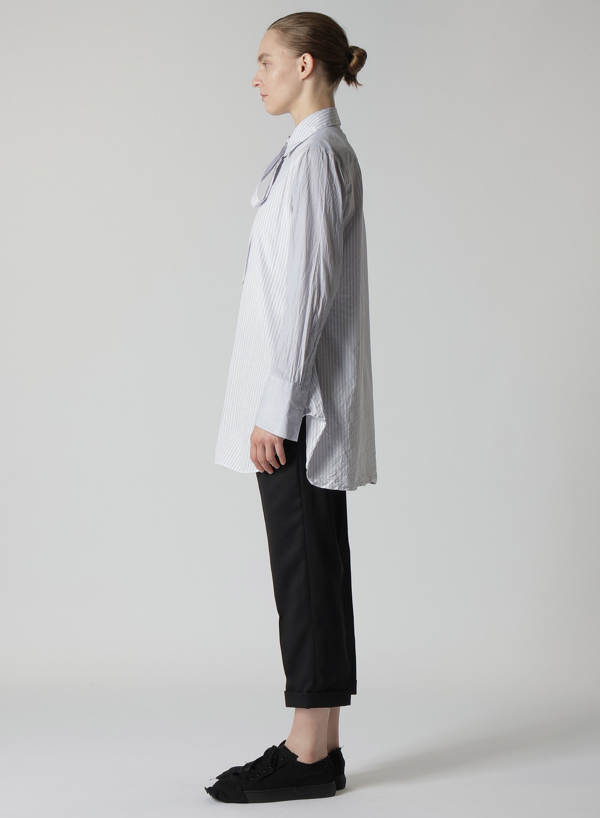 Premium Cotton Stripe Dress Shirt with Double Cuffs & Tie - Formal Office Wear & Business Attire for Men