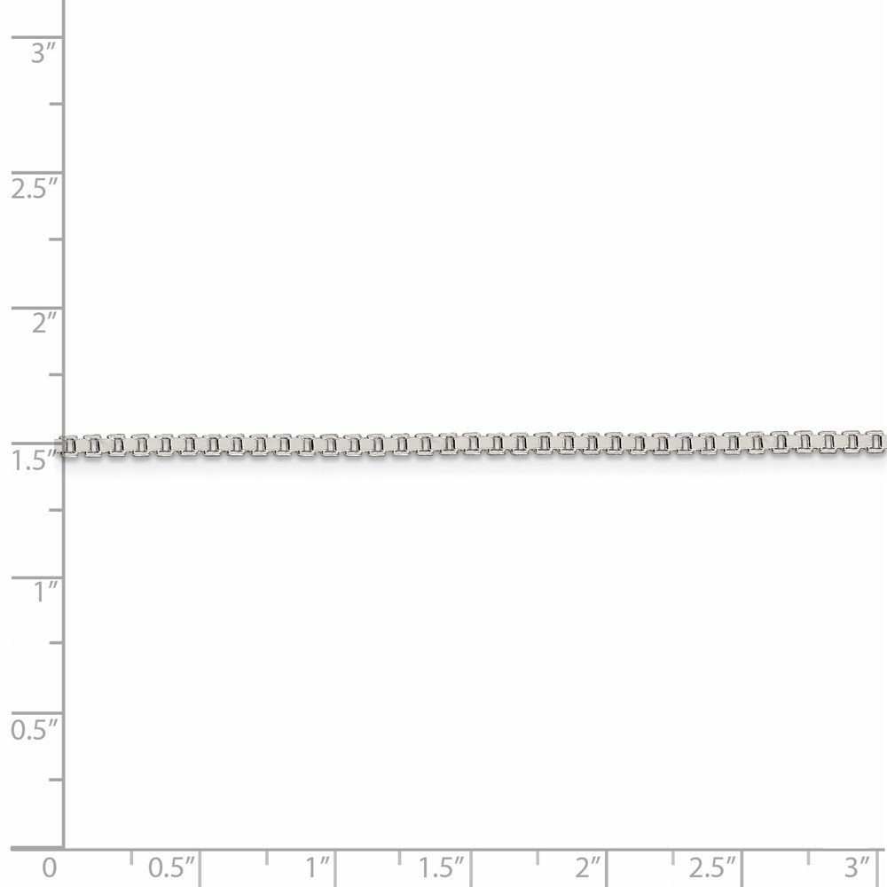 2mm Solid 925 Sterling Silver Box Chain Necklace with Secure Lobster Clasp - Elegant Everyday Jewelry for Women & Men | Perfect for Layering, Gifts & Special Occasions