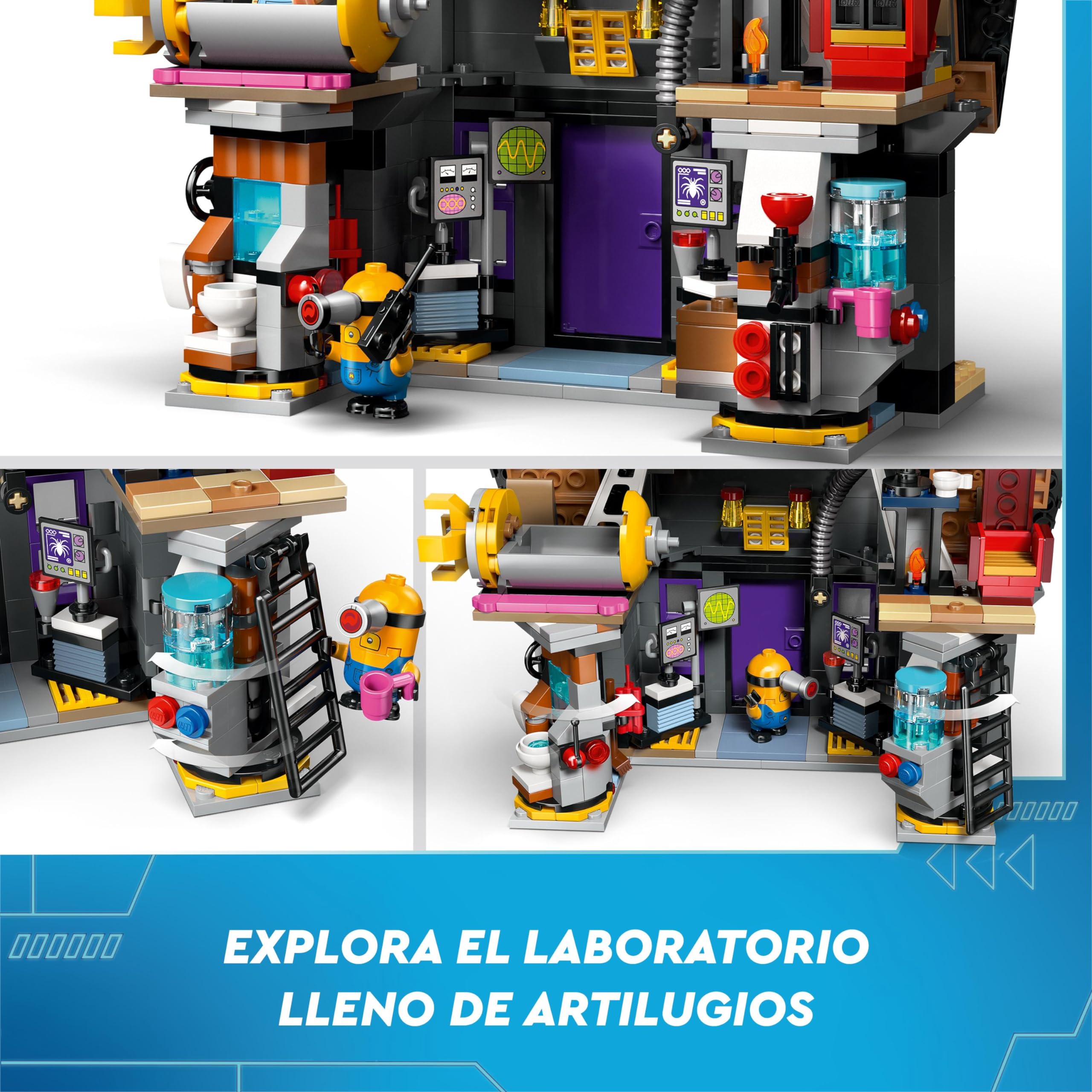 LEGO GRU 4: Despicable Me Minions & GRU's Family Mansion Building Toy Set with Movie Character Figures, Construction Playset for Kids Ages 8+ (75583) - Perfect for Birthday Gifts, Creative Play & Movie-Themed Collectibles