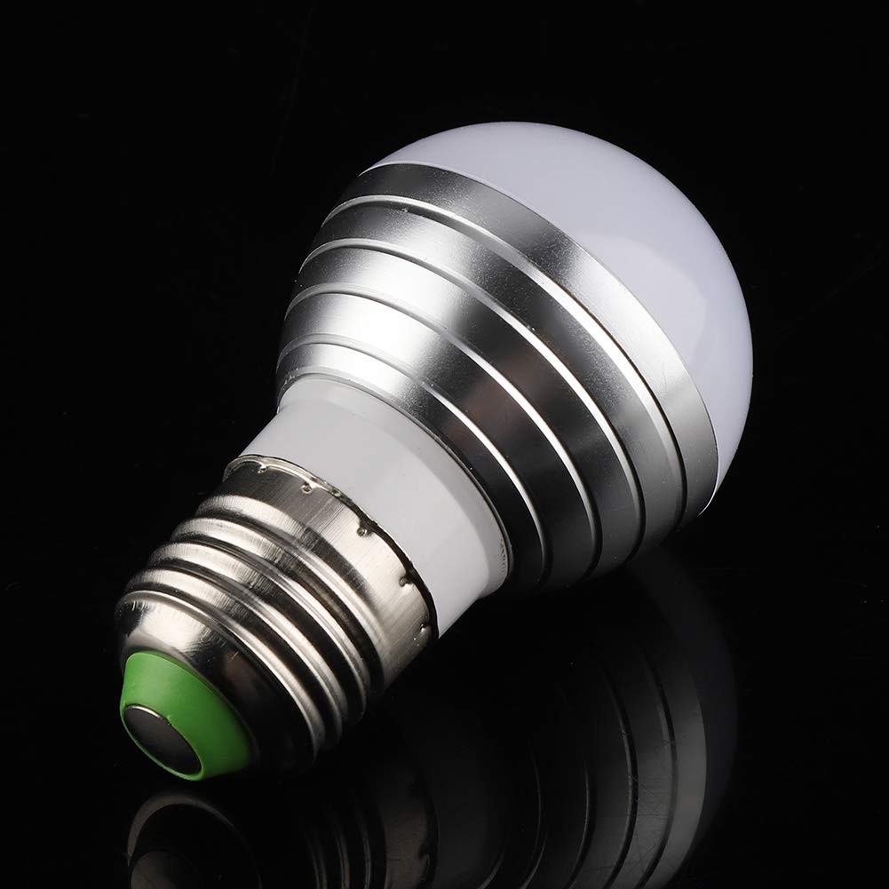 3W E27 RGBW LED Light Bulb - 16 Color Changing Smart Bulb with Remote Control for Home Lighting, Parties & Mood Lighting