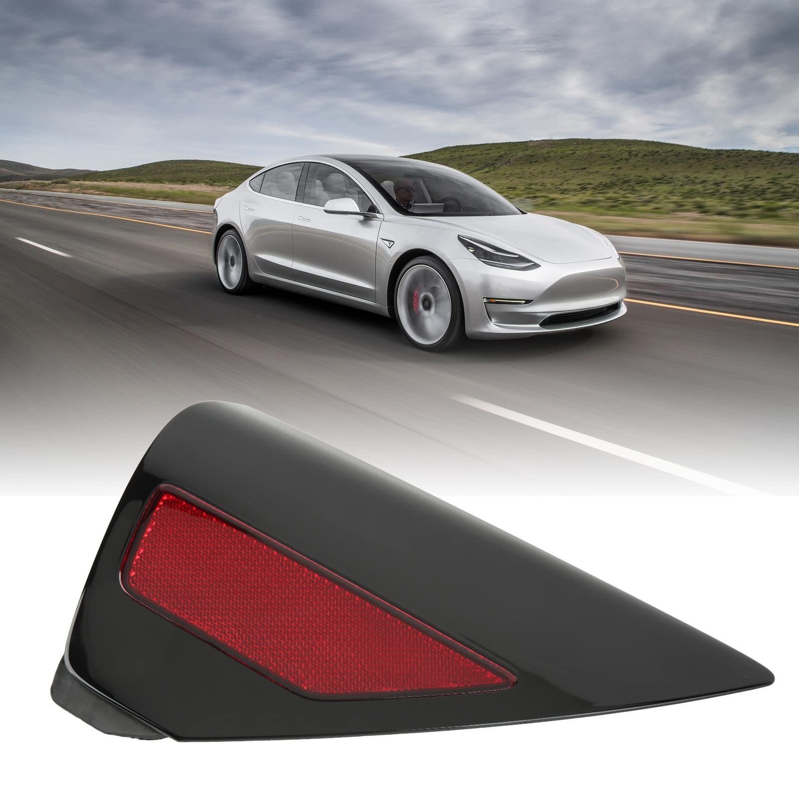 Rear Right Bumper Reflector Light 1100781 99D Charging Port Cover Replacement for Y - Perfect for Night Driving Safety & Vehicle Maintenance