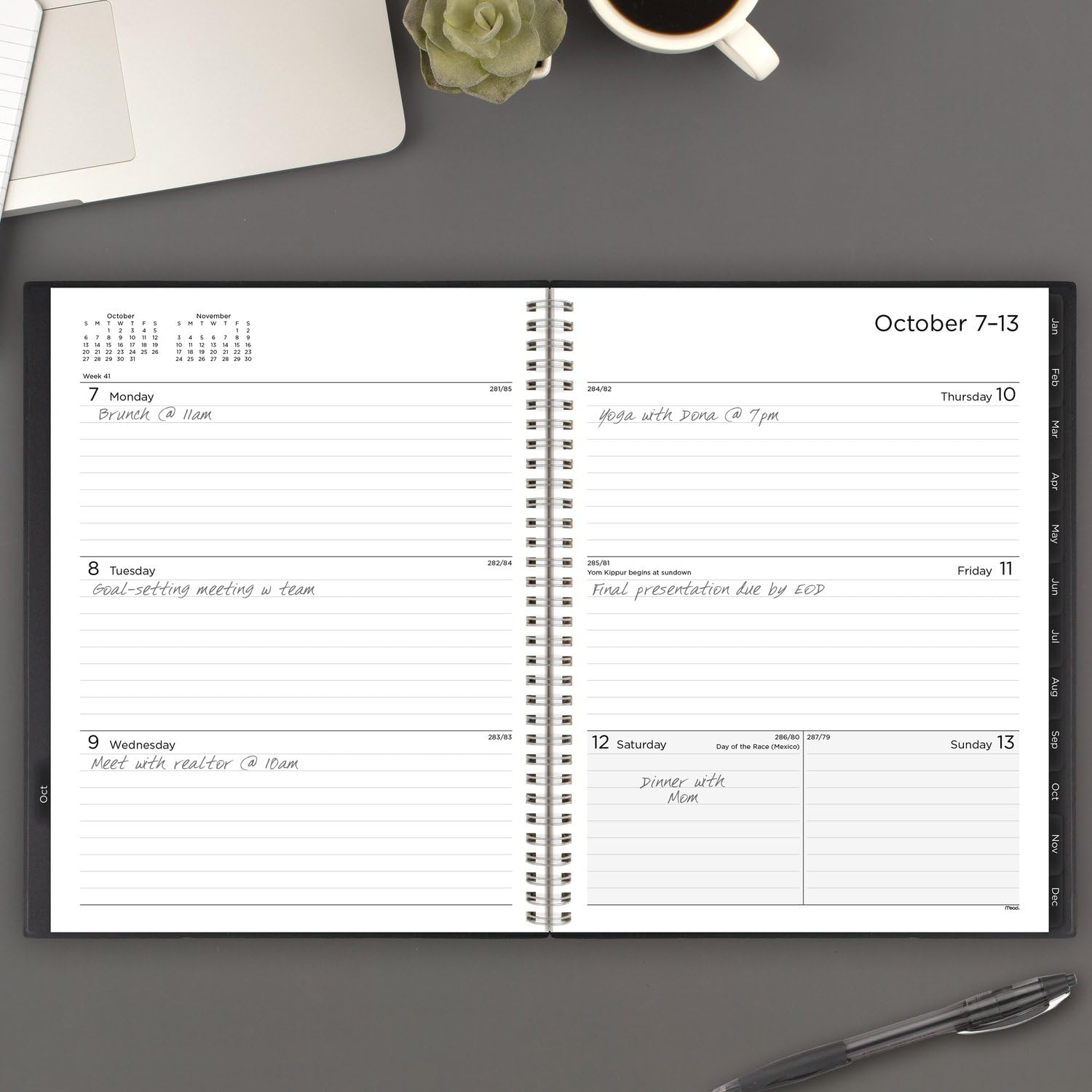 Mead 2025 Planner - Weekly & Monthly 15-Month Academic Calendar, 8.5