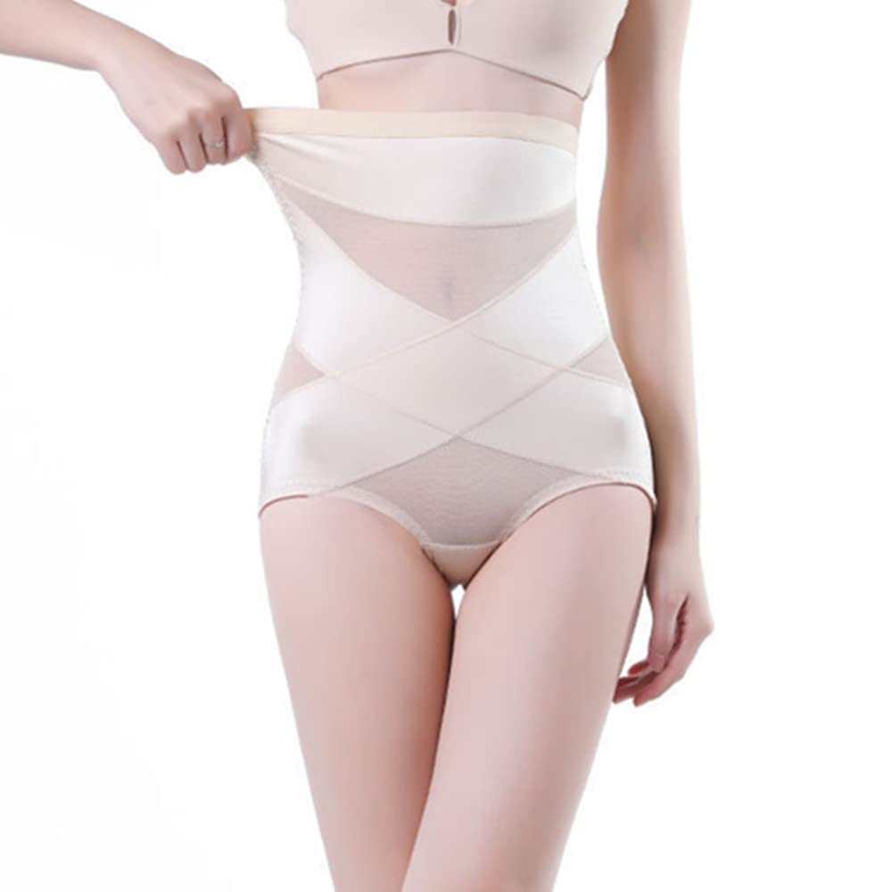 Women's Cross Compression Abs Shaping Pants - Double Tummy Control Waist Trainer & Body Shaper for Women - High Waisted Slimming Shapewear for Workout, Postpartum & Everyday Wear