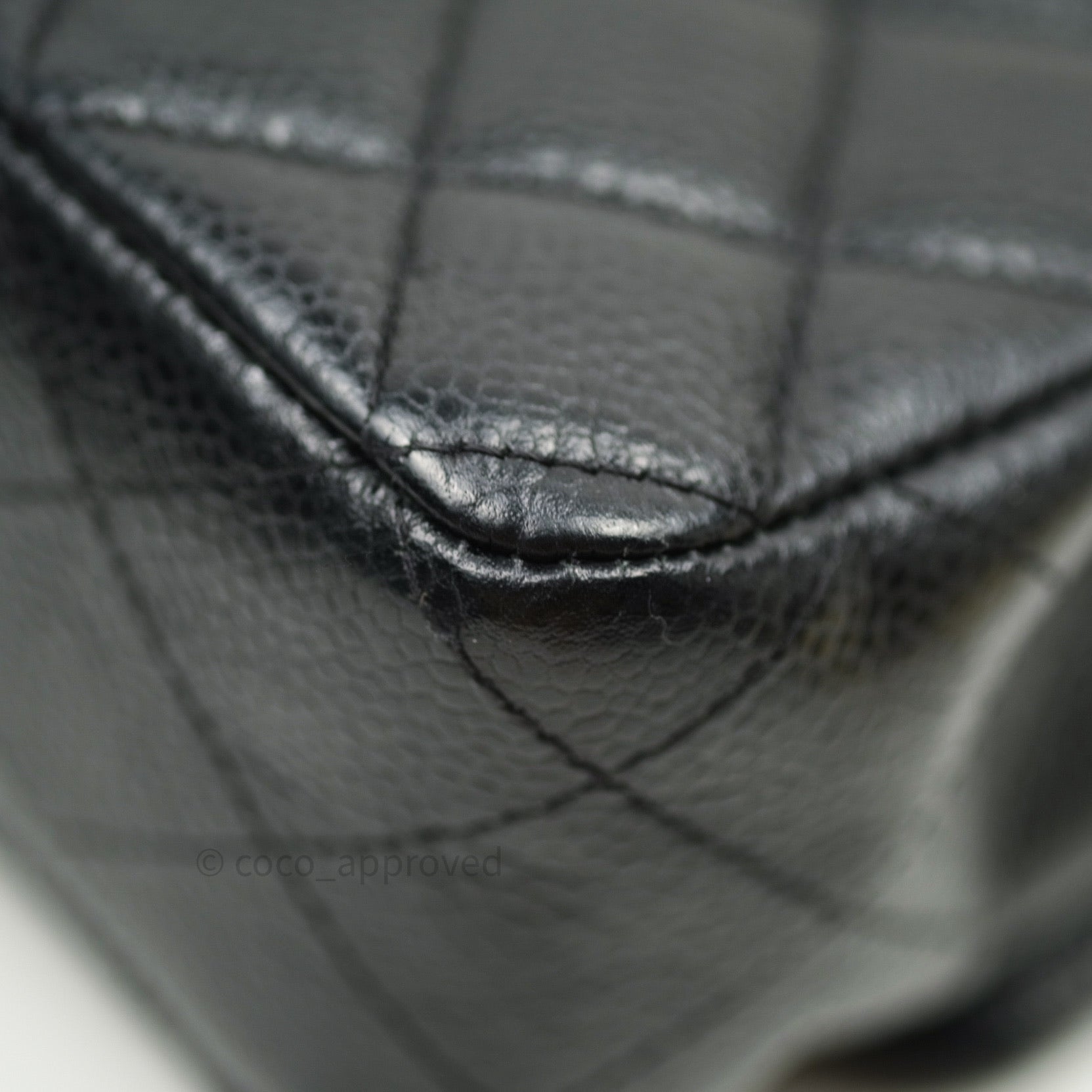 Chanel Classic Medium Double Flap Bag Black Caviar Leather with Silver Hardware - Luxury Shoulder Bag for Women, Perfect for Work, Parties & Special Occasions