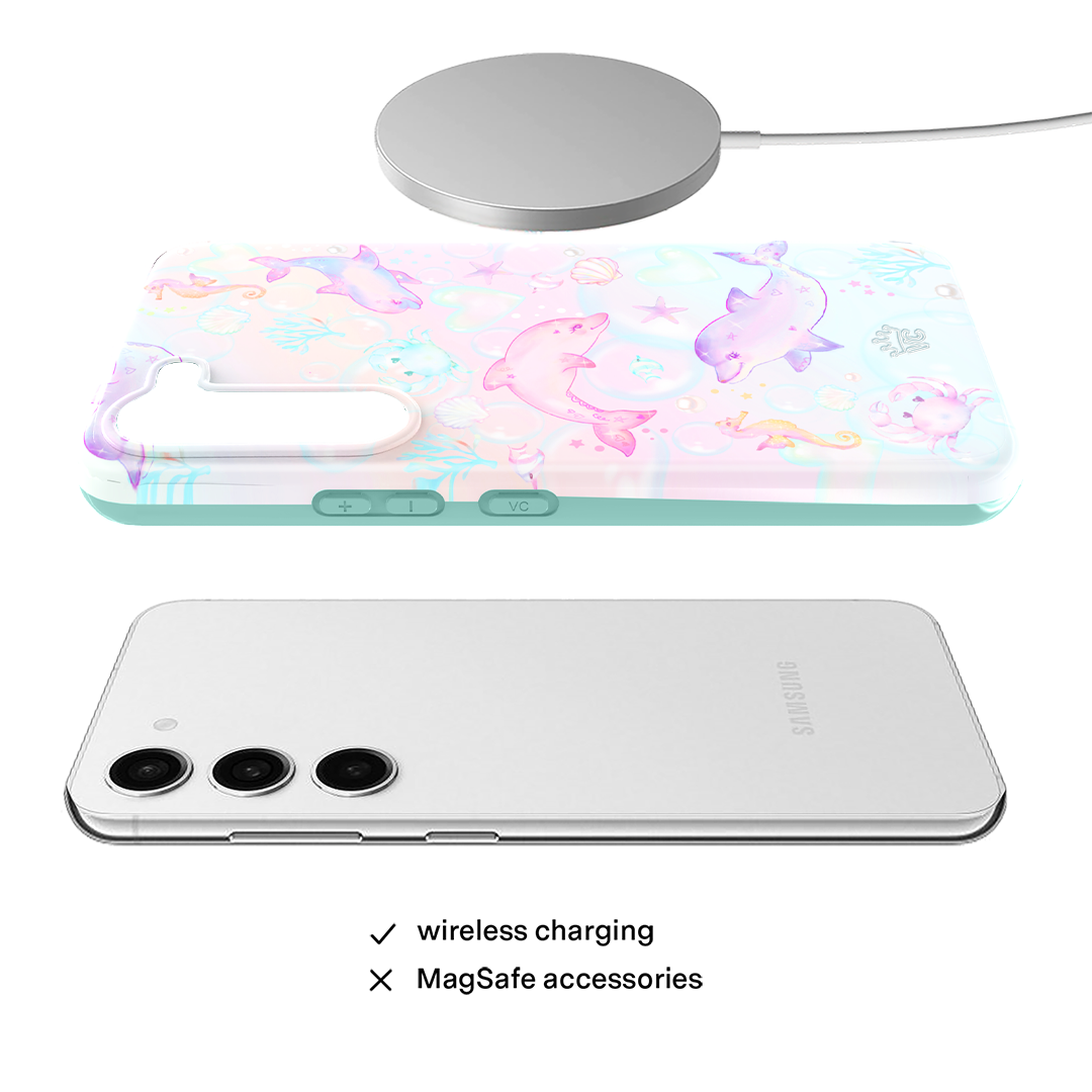 Aqua Angels Samsung Phone Case - Protective & Stylish Cover for Samsung Galaxy Series - Perfect for Everyday Use, Travel & Outdoor Activities