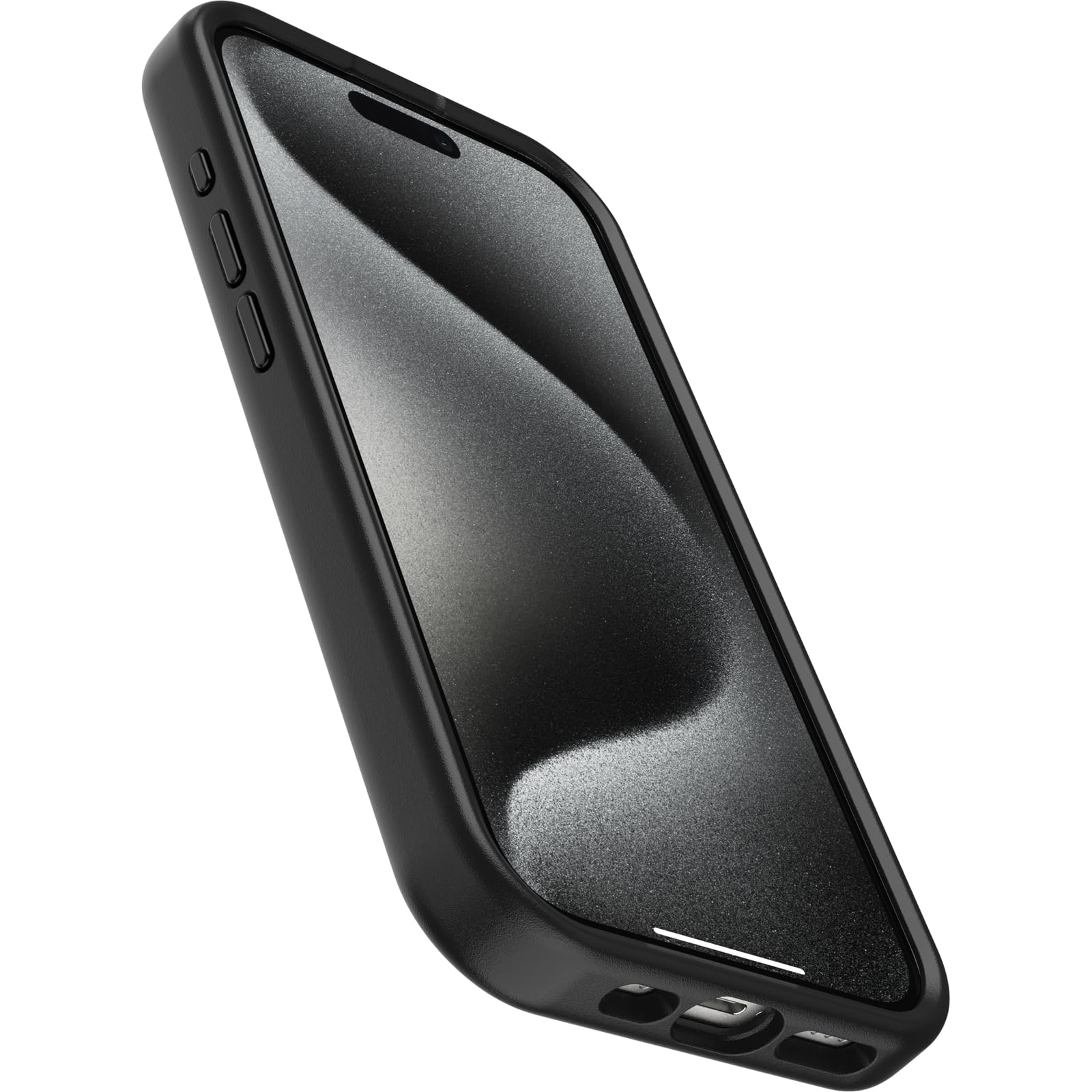 OtterBox OtterGrip Symmetry Case for iPhone 15 Pro - MagSafe Compatible, Military-Grade Drop Proof Protection, Built-In Grip, Slim Protective Phone Cover (Black, 77-93133) | Perfect for Outdoor Adventures, Work & Everyday Use