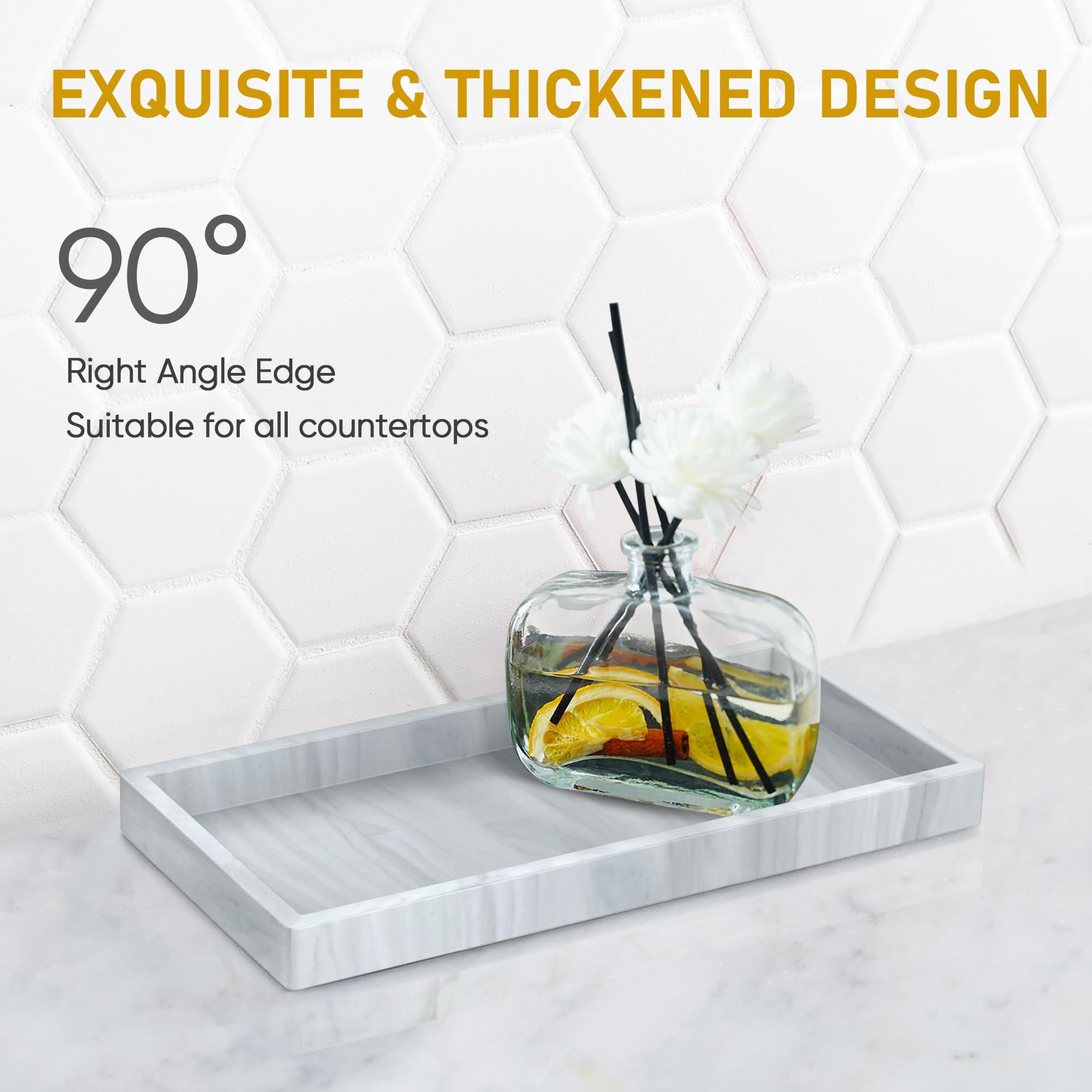 Premium Shatterproof Silicone Bathroom Tray (7.8