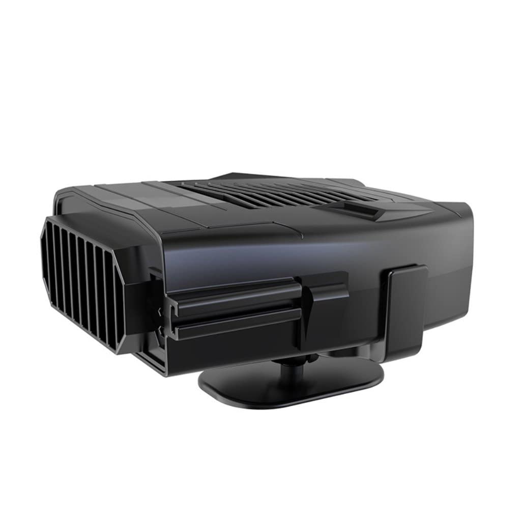 Grafken 12V Portable Car Heater - Fast Electric Heating for Winter, Cigarette Lighter Plug-in Defroster & Interior Warmer (Black) | Ideal for Road Trips, Commuting & Cold Weather Driving