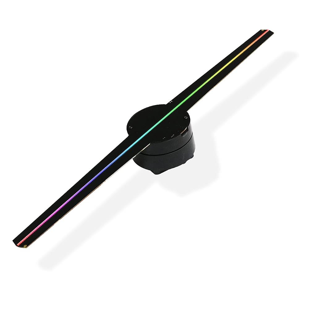 GIWOX 16.5in 3D Hologram Fan LED Display - Naked Eye Holographic Advertising for Stores, Shops & Events | Perfect for Retail Displays, Nightclubs & Holiday Promotions