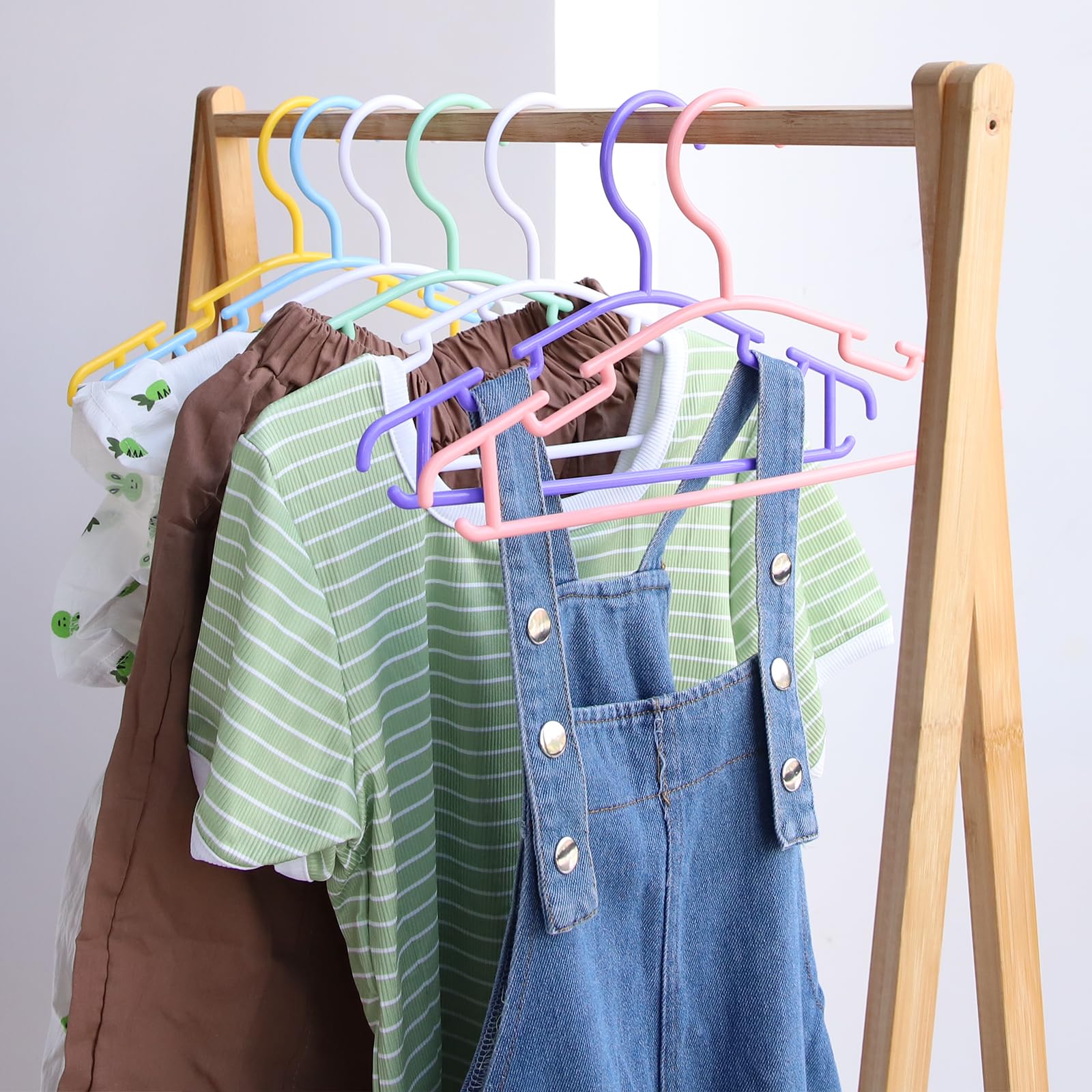 Northern Brothers 60-Pack Plastic Kids Hangers - Durable Baby & Toddler Clothes Hangers for Nursery, Closet Organization - Perfect for Baby Shower Gifts & Children's Wardrobe Storage