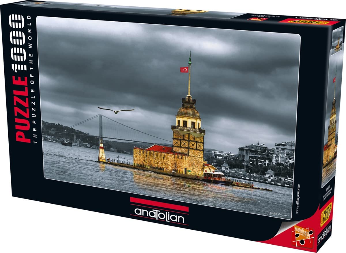 1000 Piece Jigsaw Puzzle - Anatolian Maiden's Tower Nostalgia Puzzle #3167 | Premium Quality Puzzle for Adults & Teens | Perfect for Family Game Night, Stress Relief & Home Decor