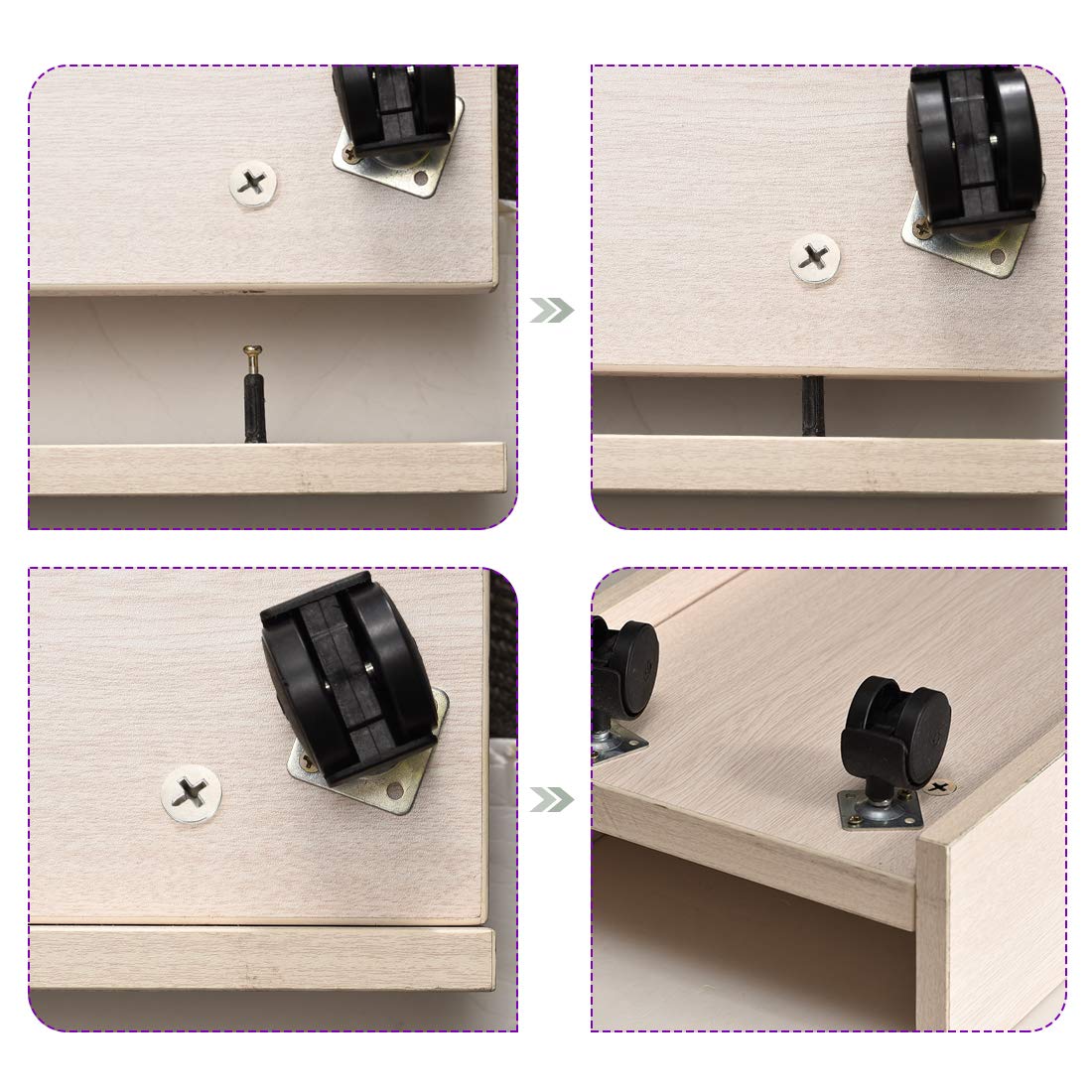 uxcell 15 Sets Furniture Cam Fitting Kit - Cam Bolt, Dowel Nut Connector & Fixing Screws for DIY Furniture Assembly | Perfect for IKEA Furniture, Cabinets, Shelves & Home Improvement Projects