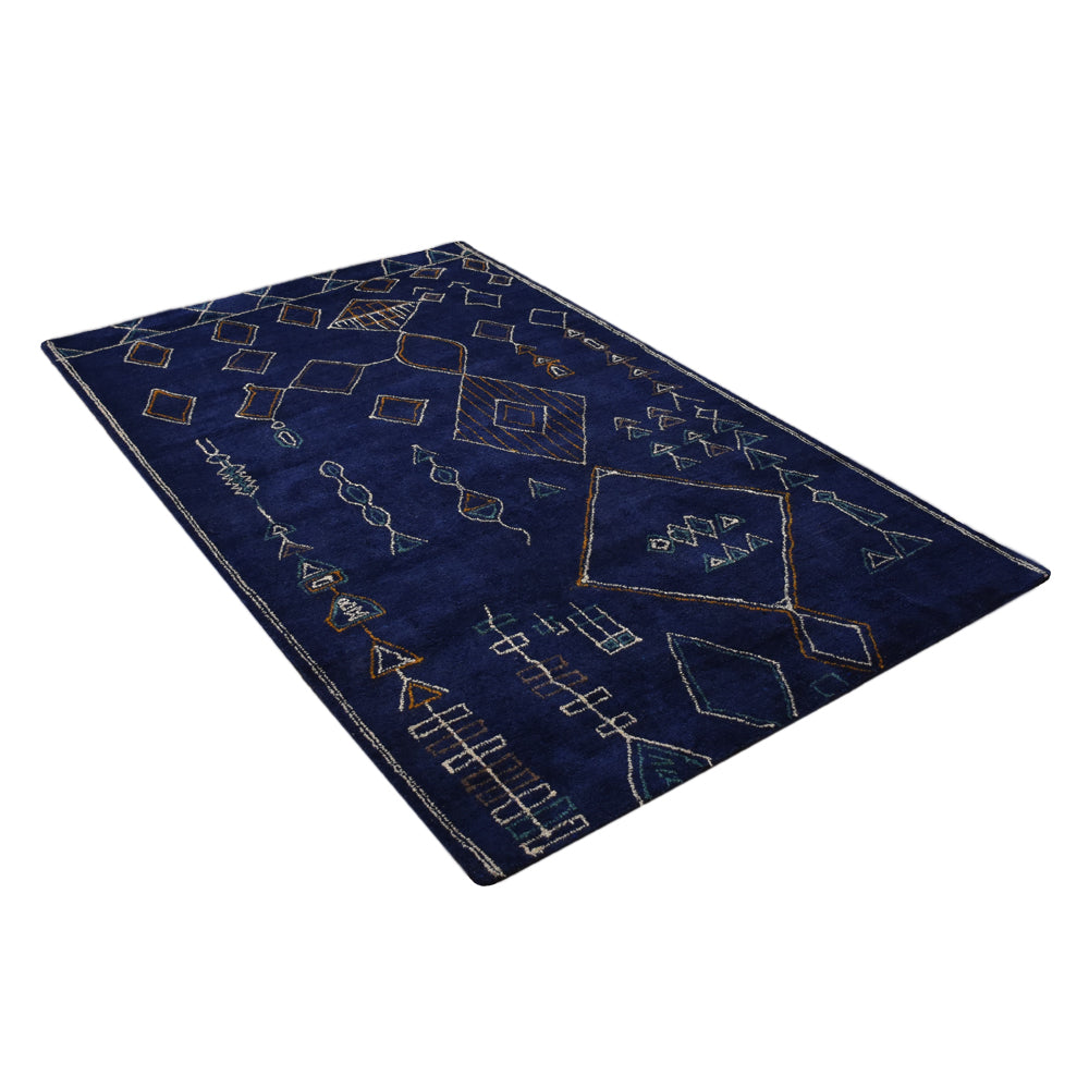 Handmade Quad Hand Knotted Wool Rug - Traditional Persian Design for Living Room, Bedroom & Dining Area - Durable & Soft Home Decor