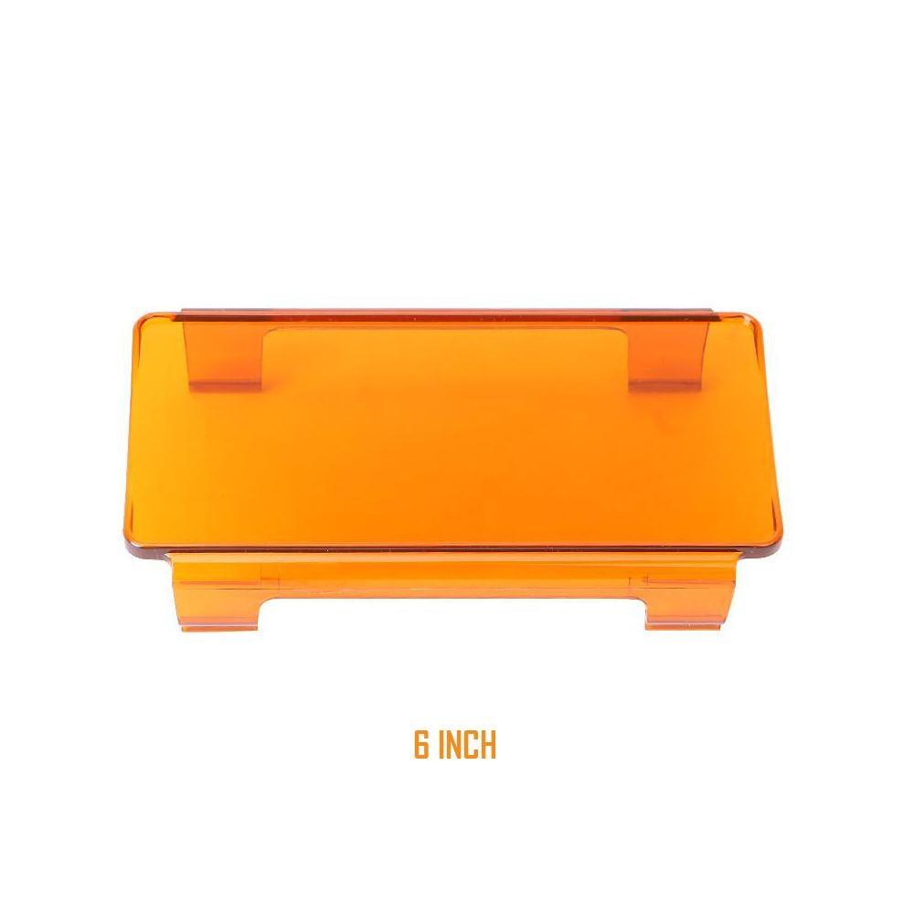 3''/6''/8'' Black/Amber/Clear Polycarbonate Protective Lens for LED Light Bars - Durable Off-Road Lighting Accessory for Trucks, Jeeps & ATVs