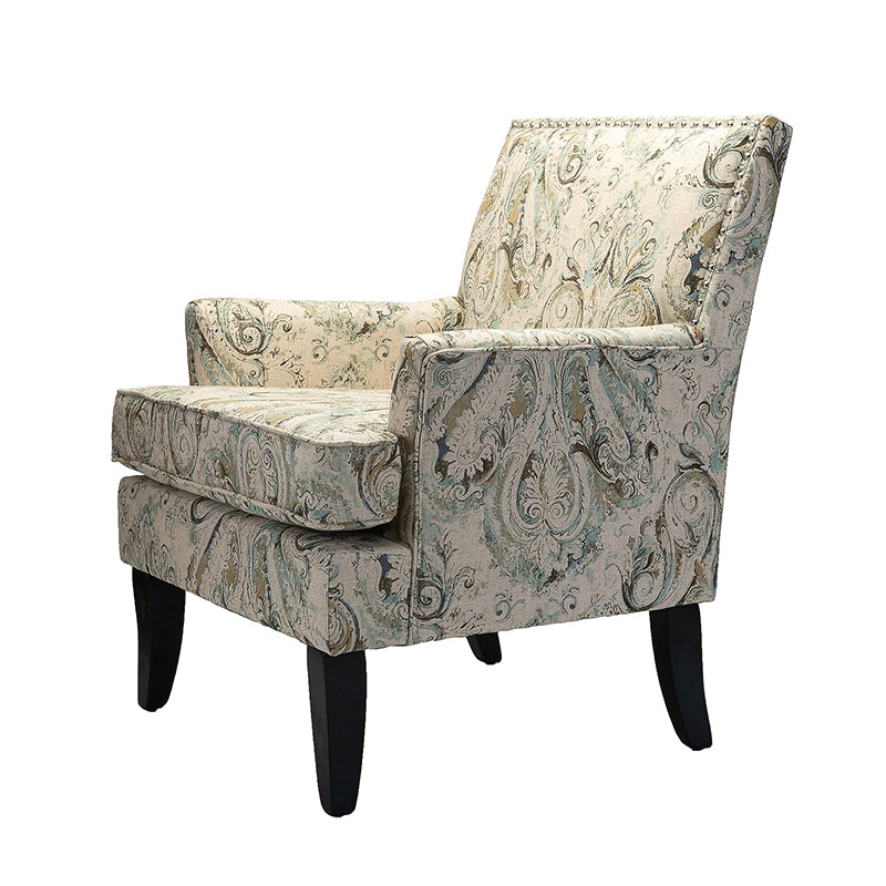 Bradley Armchair - Modern Accent Chair for Living Room, Bedroom & Office - Comfortable Upholstered Lounge Chair with Sturdy Wooden Legs - Perfect for Relaxing, Reading & Decorating Your Home