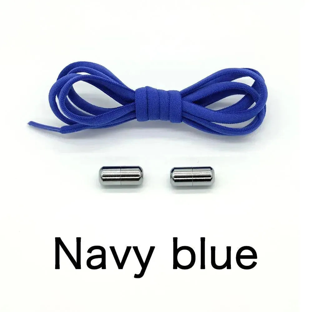No Tie Shoelaces with Metal Lock - Elastic Slip On Shoe Laces for Adults & Kids - Perfect for Running, Walking, and Daily Wear