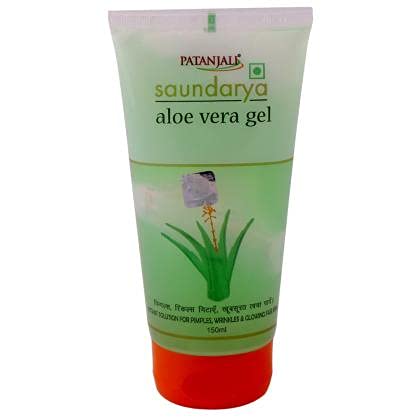 Patanjali Saundarya Aloe Vera Gel - 100% Pure & Organic for Skin & Hair Care - Soothes Sunburn, Hydrates Dry Skin, Promotes Hair Growth - Perfect for Daily Skincare & After Sun Care