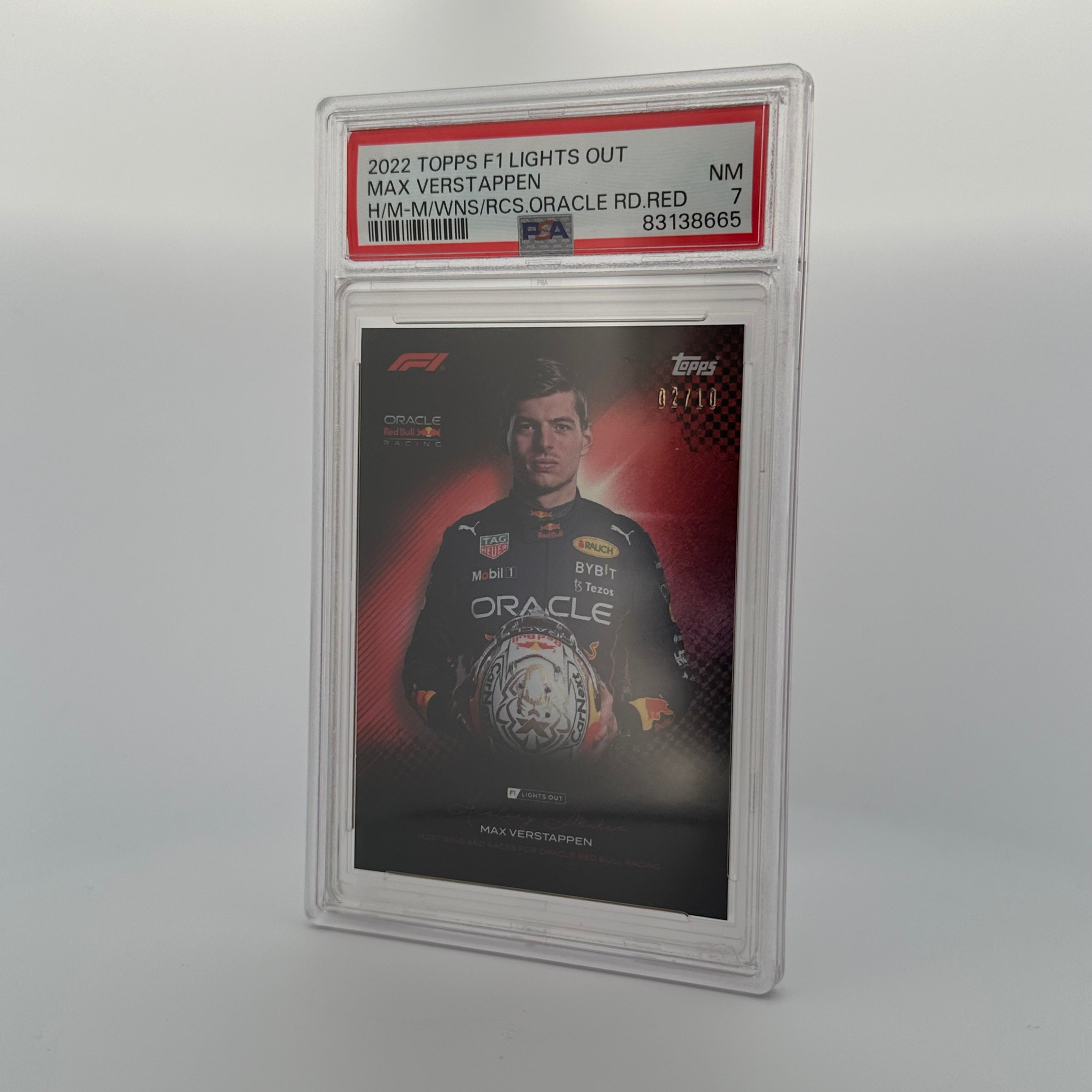 PSA 7 2002 Topps Max Verstappen Rookie Card - History Maker Red Parallel - Perfect for F1 Racing Fans & Sports Memorabilia Collectors