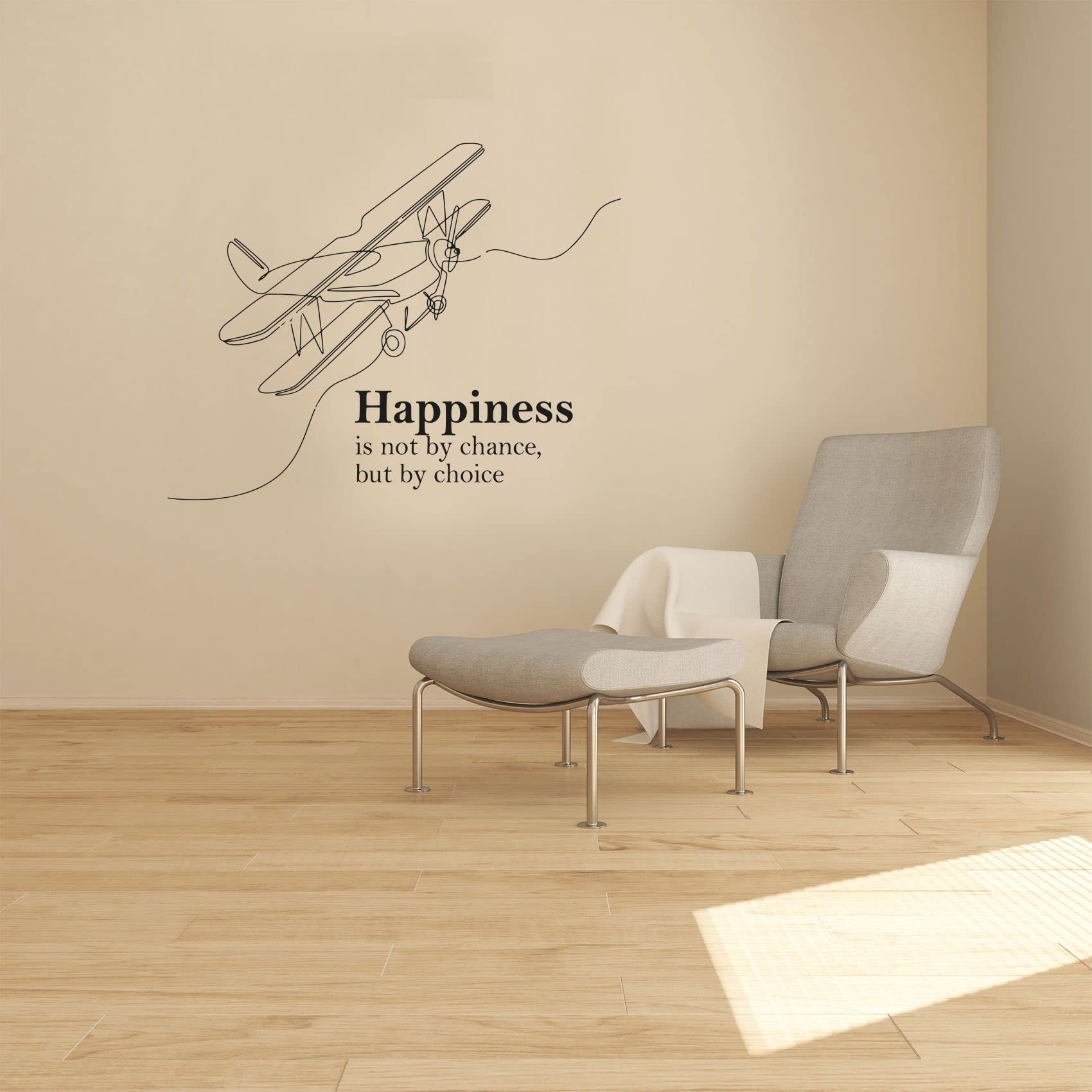 Inspiring Airplane & Jet Helicopter Wall Decals for Kids Room - Motivational Quote Stickers, Fun Nursery & Bedroom Vinyl Art Decor (18x20 Inch) - Perfect for Boys, Girls Room Makeover & Home Decoration