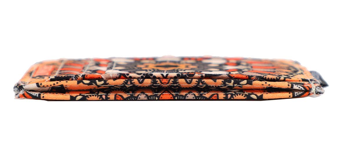RFID Blocking Credit Card Holder for Women - Stylish & Secure Wallet with Star Anise Flower Design | Perfect for Travel, Shopping & Everyday Use
