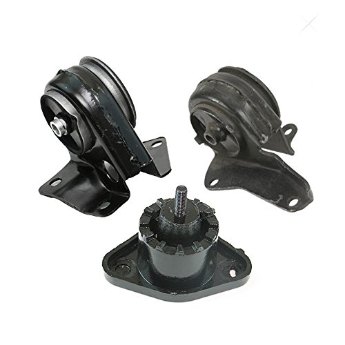 3-Piece Engine & Transmission Mount Set Compatible with 1998-2000 Isuzu Hombre 2.2L RWD - Replaces A5341, A5316, A2957, K2354 - Durable Rubber Mounts for Smooth Ride & Vibration Reduction - Perfect for Off-Roading & Daily Commuting