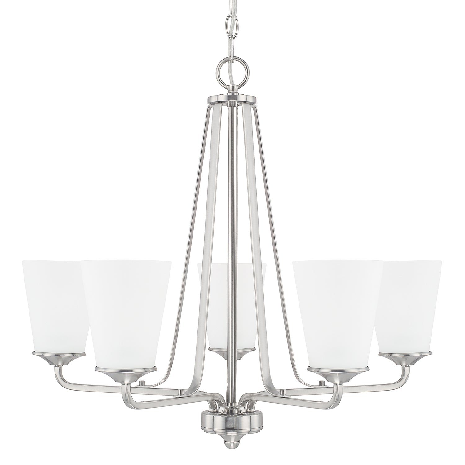 Elegant 5-Light Chandelier by Capital Lighting - Modern Crystal Ceiling Fixture for Dining Room, Bedroom & Living Room Decor