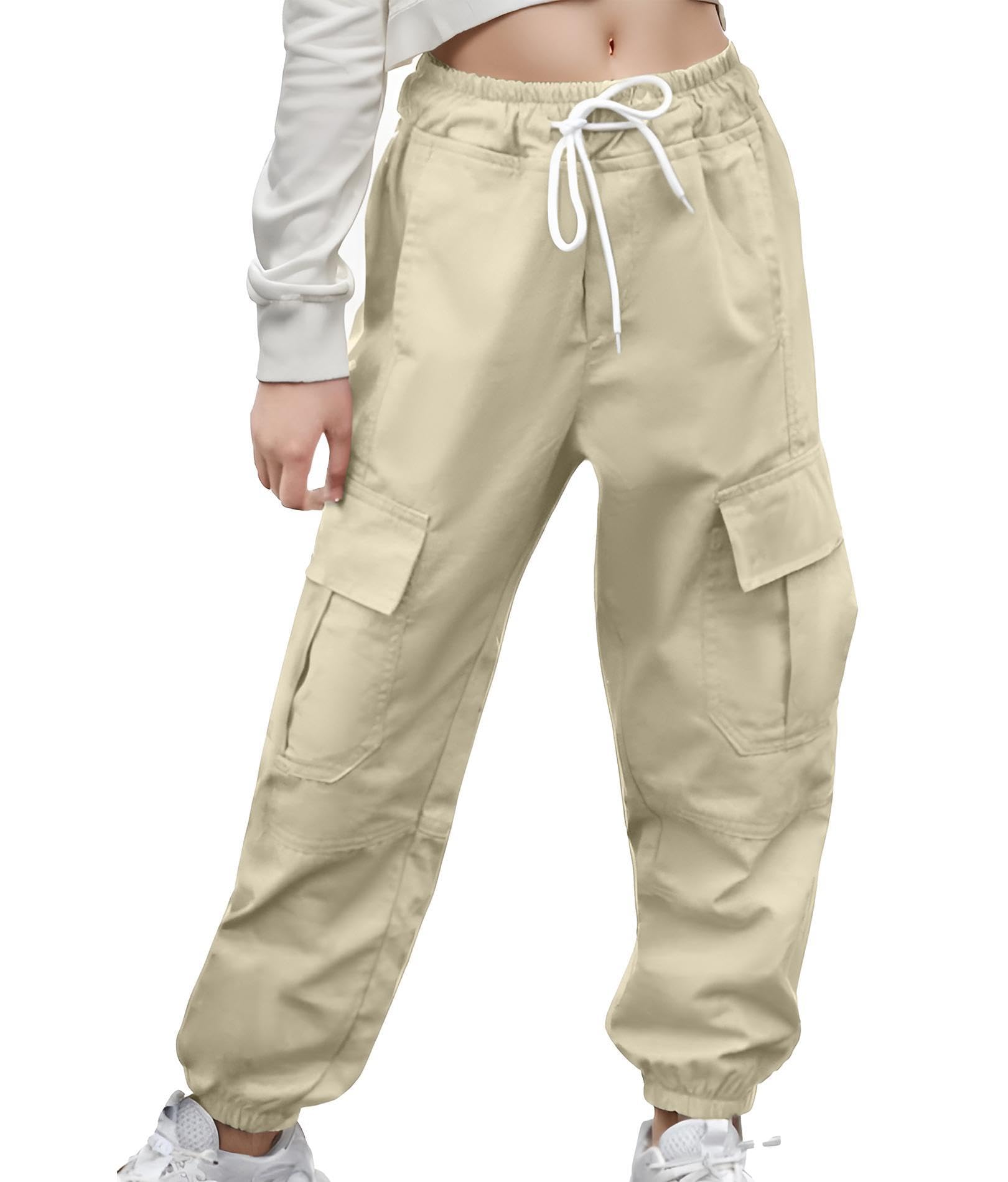 **Women's Oversized Cargo Joggers - Elastic Waist Baggy Pants for Casual & Work Wear - Trendy Street Style & Outdoor Activities**