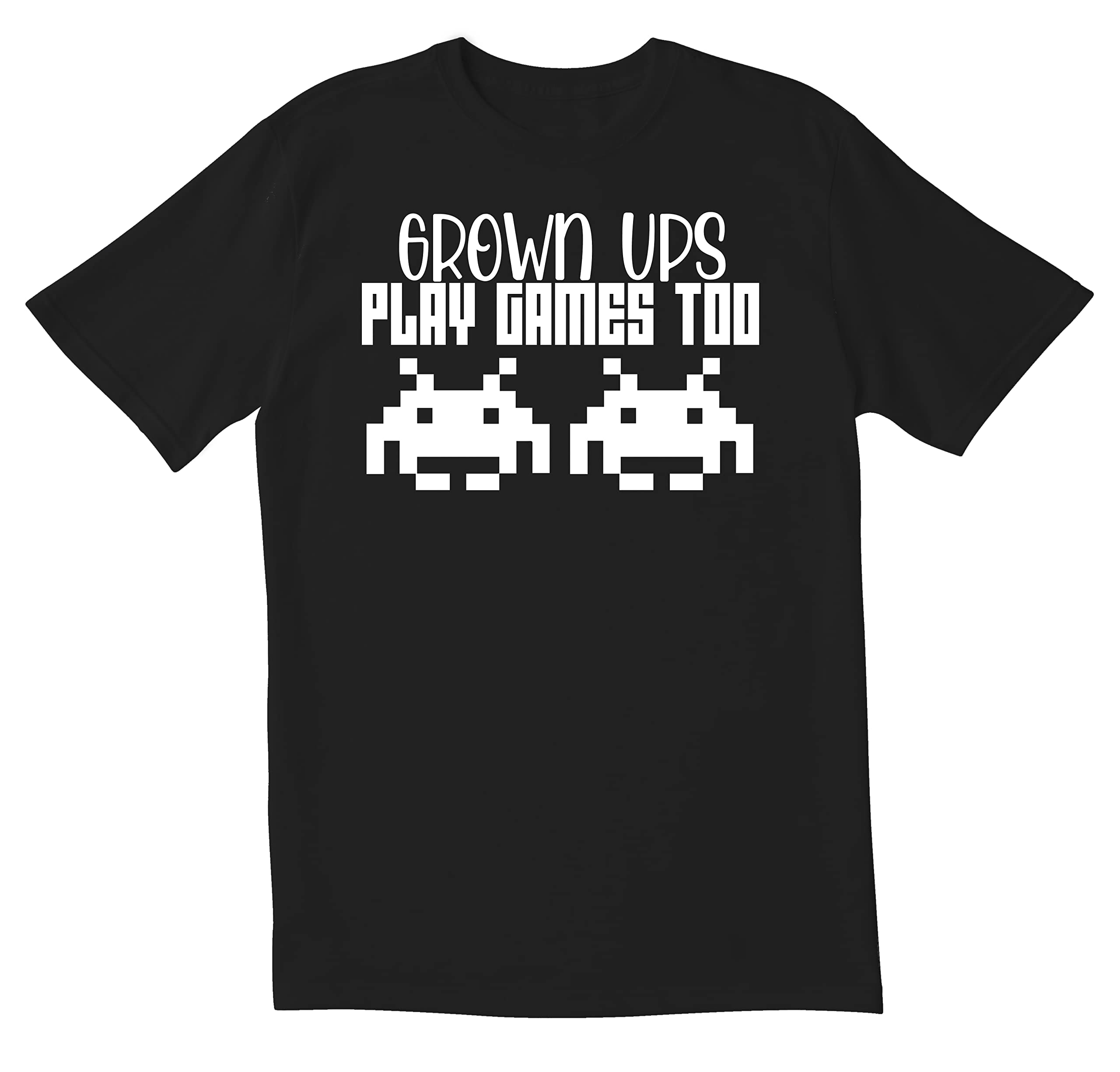 Play Games Too Novelty Sarcastic Funny Men's T-Shirt for Casual Wear & Gaming Enthusiasts