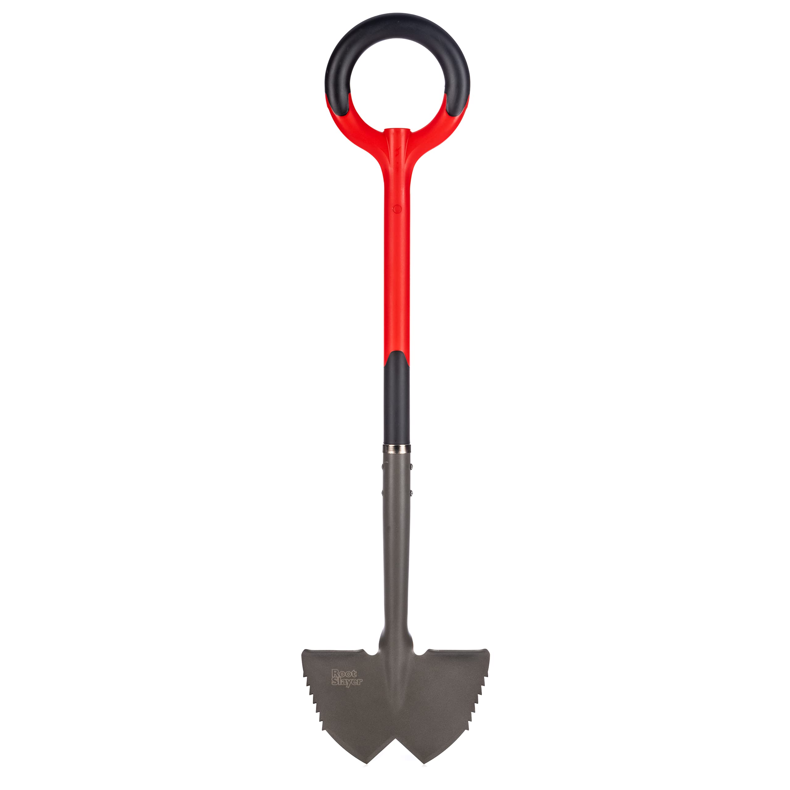 Radius Garden 22611 Root Slayer Edger - Heavy Duty Gardening Tool with Sharp Blade for Tree Roots & Tough Soil (Red) - Perfect for Landscaping, Yard Work & Garden Maintenance