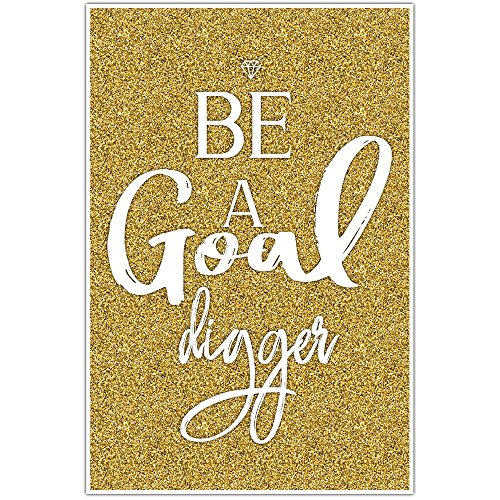 Goal Digger Wall Art - Motivational Home Decor for Office & Living Room
