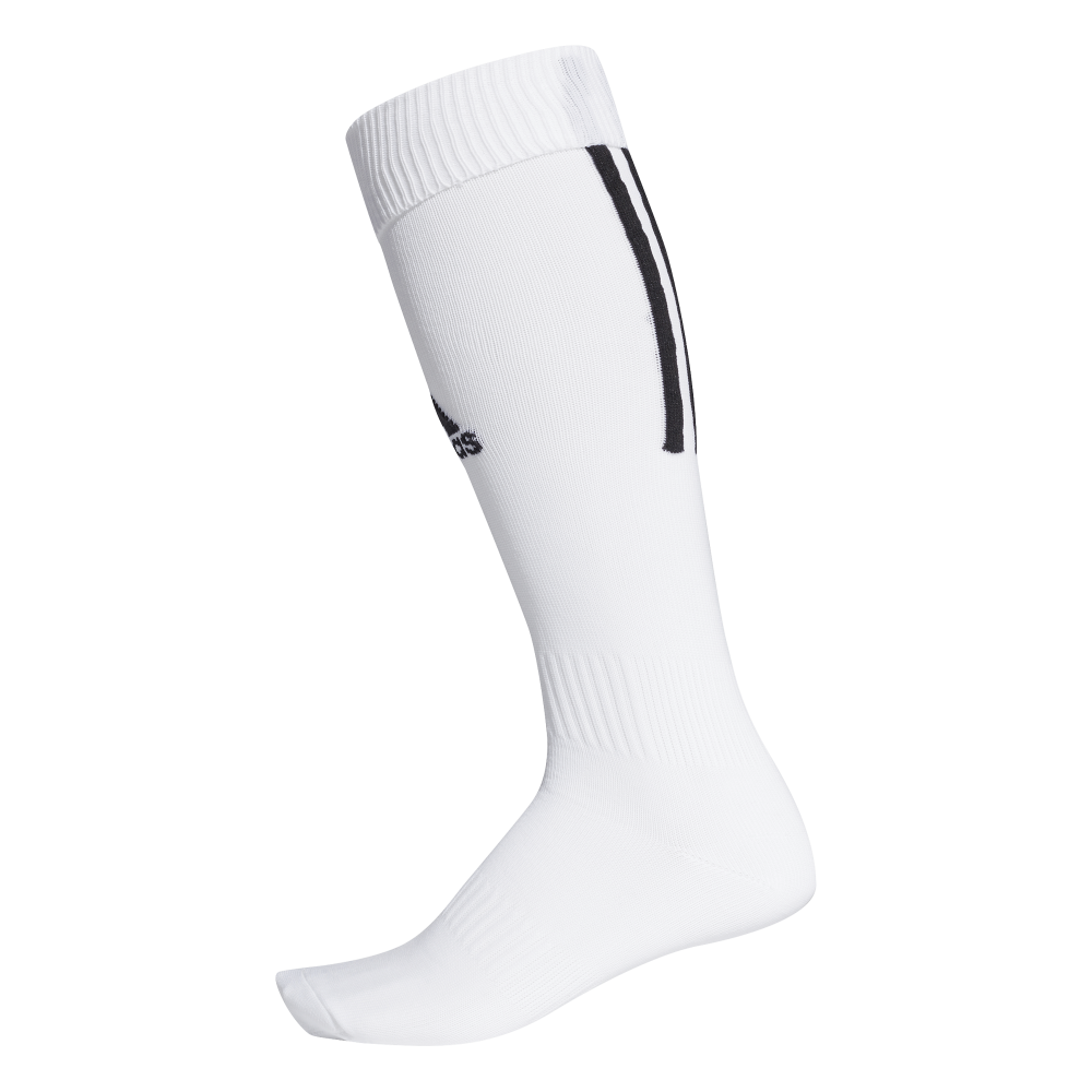 Adidas Santos 18 Soccer Socks - White/Black Football Crew Socks for Men - Perfect for Training, Matches & Sports Performance