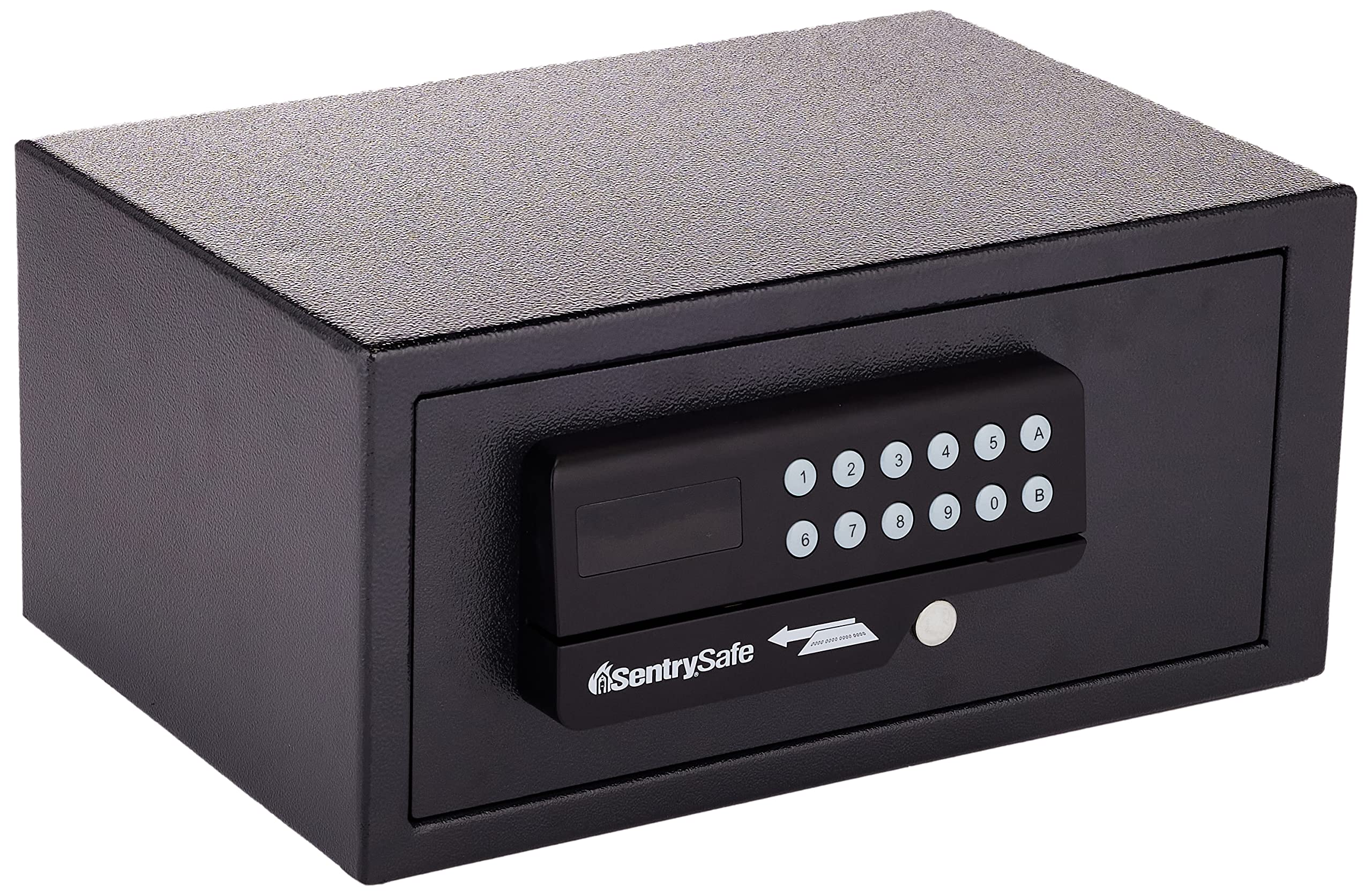 SentrySafe H060ES 0.41 Cubic Feet Fireproof Security Safe with Digital Keypad & Card Swipe Reader - Steel Safe with Interior LED Light & Bolt Down Kit (7x15x11 Inches) - Perfect for Home, Office & Business Document Storage