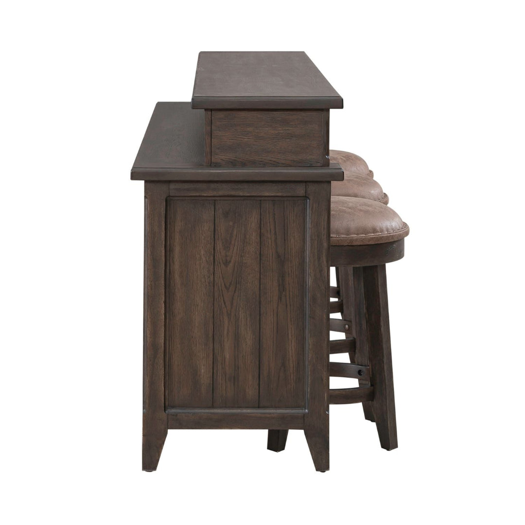 Paradise Valley 3-Piece Console Table Set with Matching Stools - Modern Entryway Furniture for Hallway, Living Room & Foyer Decor