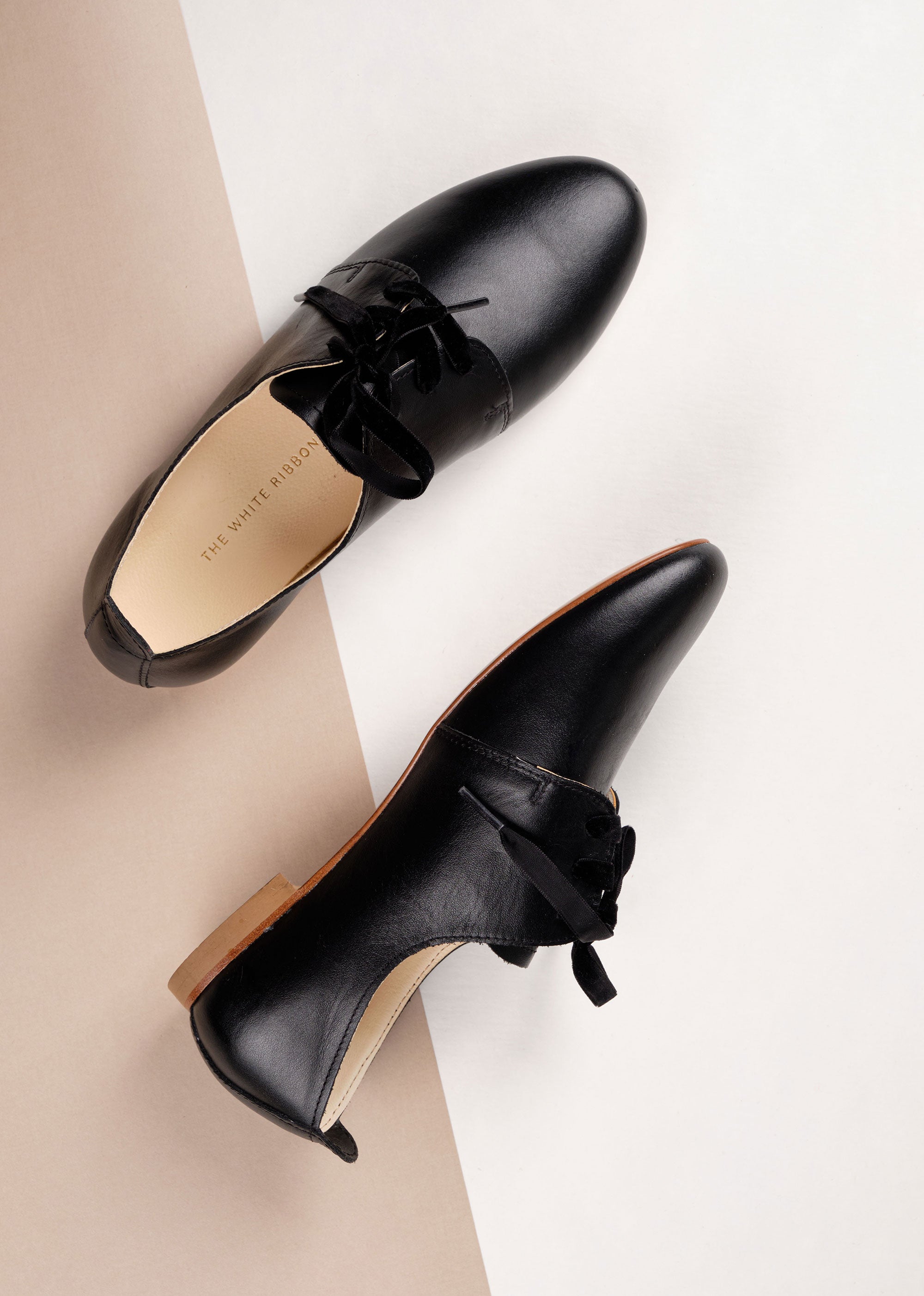 AMIRA Classic Black Oxford Shoes for Women - Comfortable & Stylish Formal Footwear for Office, Business, and Special Occasions