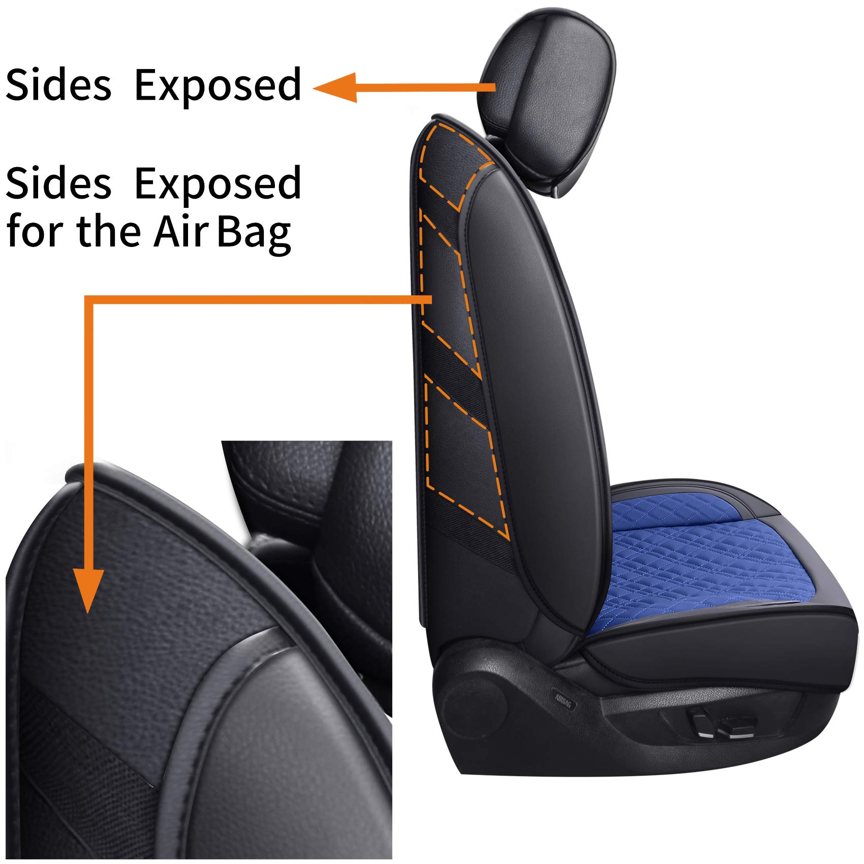 YIERTAI Custom Fit Car Seat Covers for Dodge Ram 1500/2500/3500 (2009-2025) - Waterproof Leather Seat Protectors for Mega Cab, Limited, Longhorn, Laramie & Tradesman Models | Perfect for Off-Roading, Daily Commuting & Truck Protection