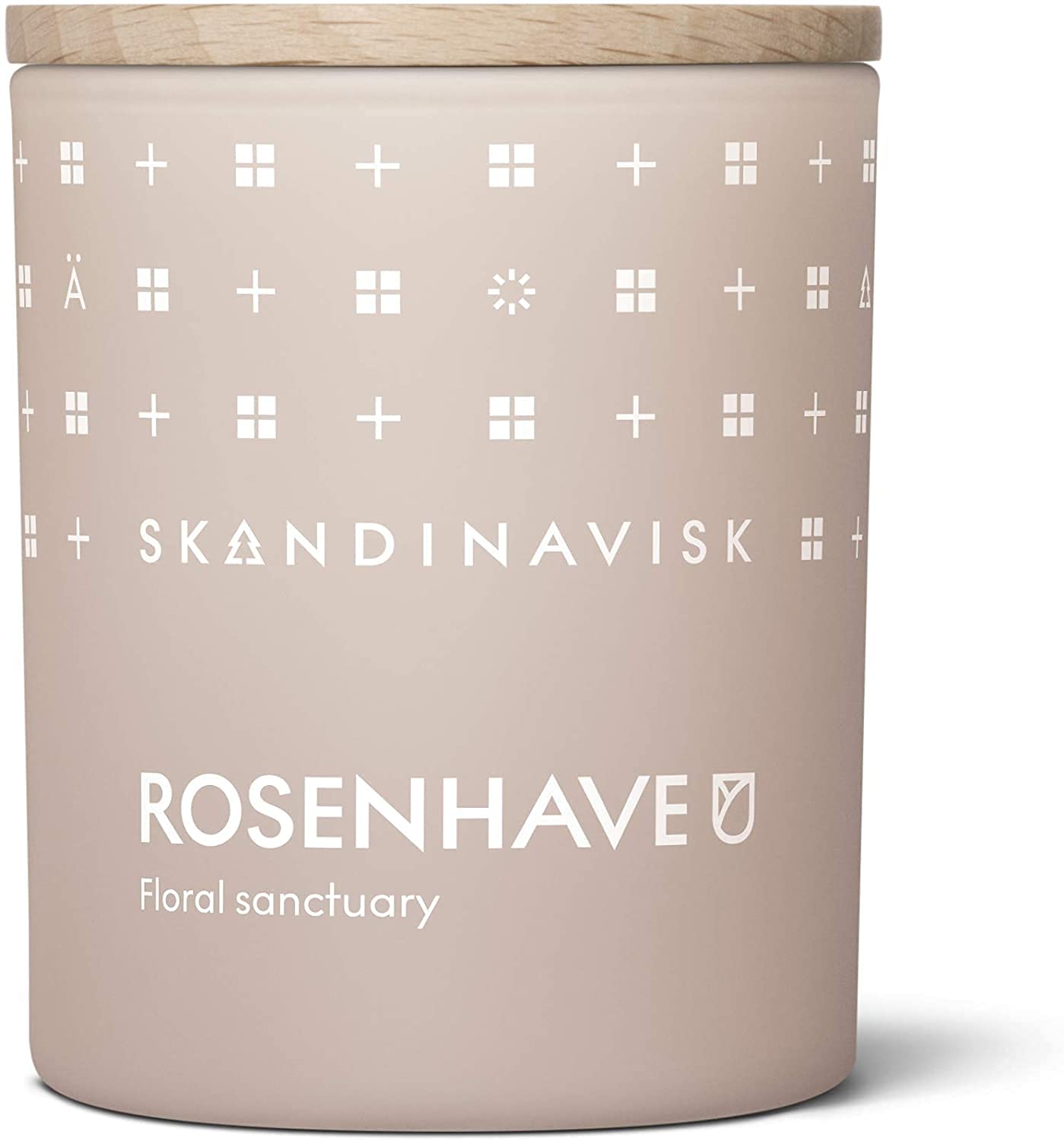 Skandinavisk ROSENHAVE 'Rose Garden' Scented Candle - 7.0 oz with Alba Rose, Elderflower, Geranium & Blackcurrant Buds Fragrance | Perfect for Home Decor, Romantic Dinners & Relaxing Bath Time