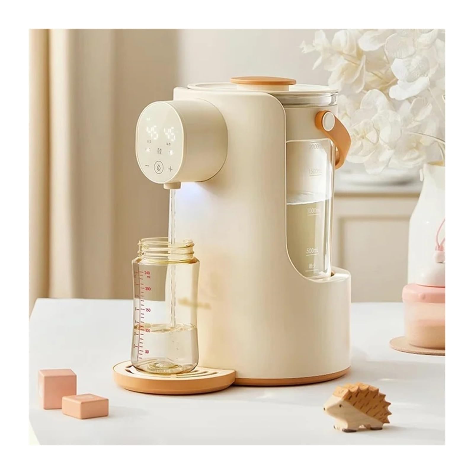 Electric Water Dispenser - Countertop Hot & Cold Water Kettle with Constant Temperature Control, Automatic Milk Warmer & Quantity Setting - Perfect for Home, Office, and Kitchen Use