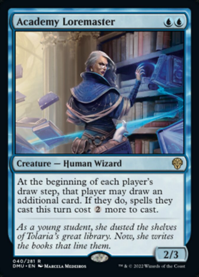 Academy Loremaster MTG Card - Dominaria United Expansion | Collectible Trading Card for Magic: The Gathering Players & Deck Builders