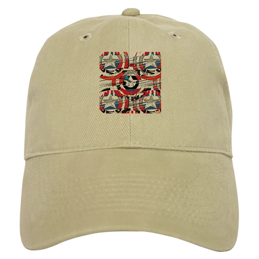 Captain America Shield Pattern Baseball Cap - Adjustable Snapback Hat for Men & Women - Marvel Avengers Superhero Fan Gift - Perfect for Cosplay, Sports & Everyday Wear
